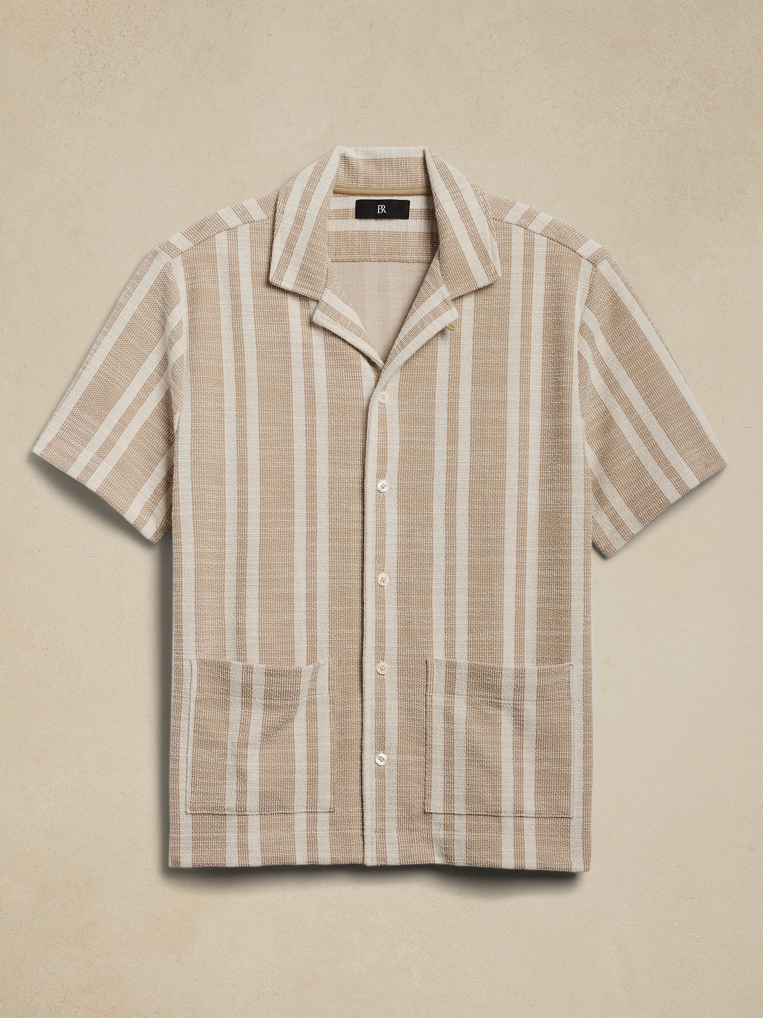 Stripe Jacquard Resort Shirt