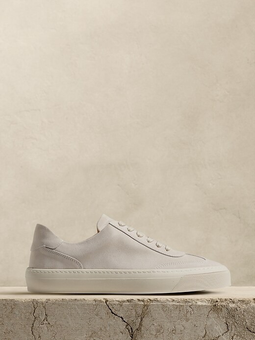 Suede Court Sneaker Banana Republic