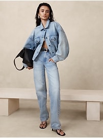 The 90s Denim Trucker Jacket | Banana Republic