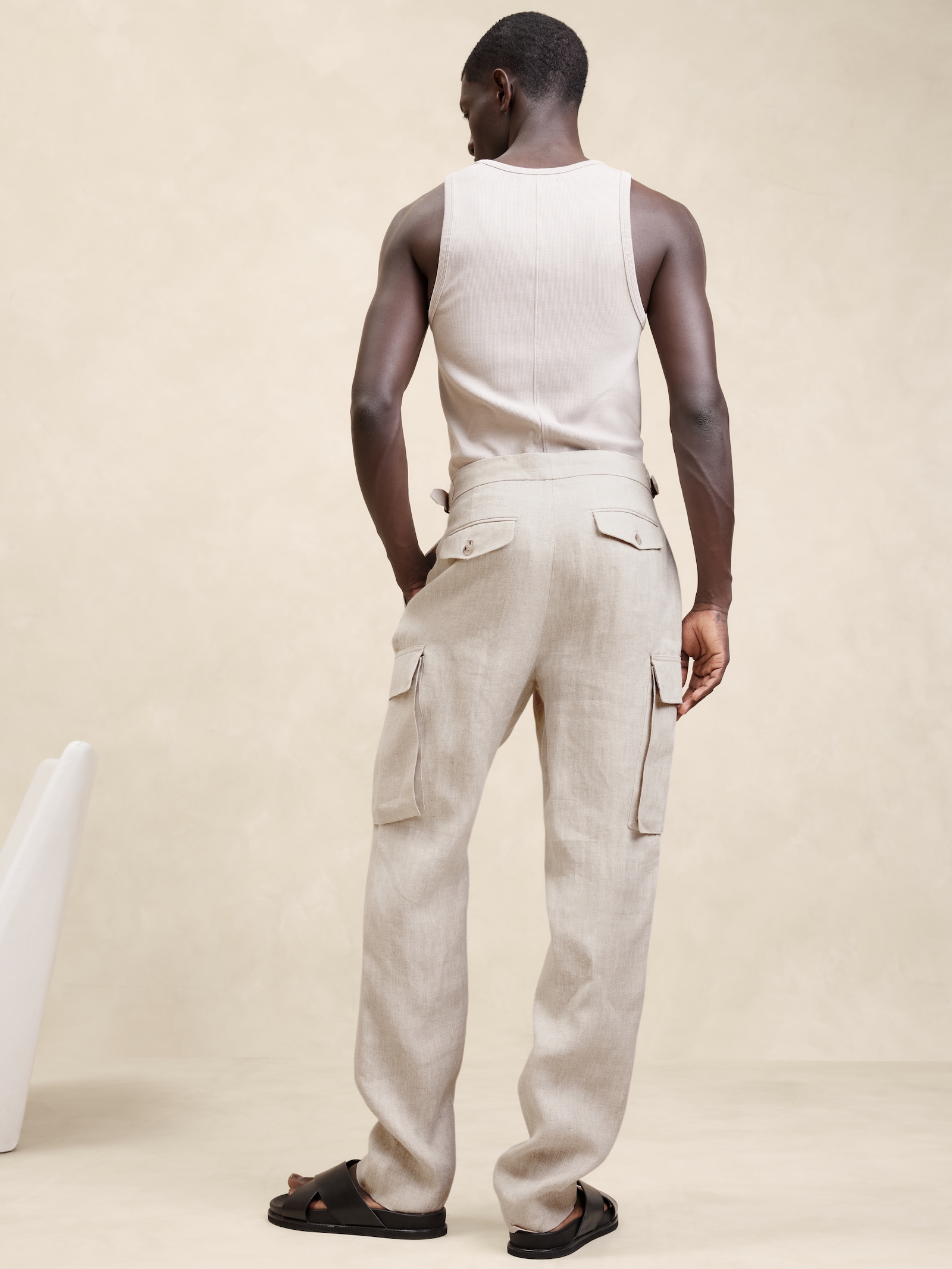 パンツ WIRROW linen cargo pants beige WIRROW linen cargo pants beige パンツ WIRROW linen cargo pants