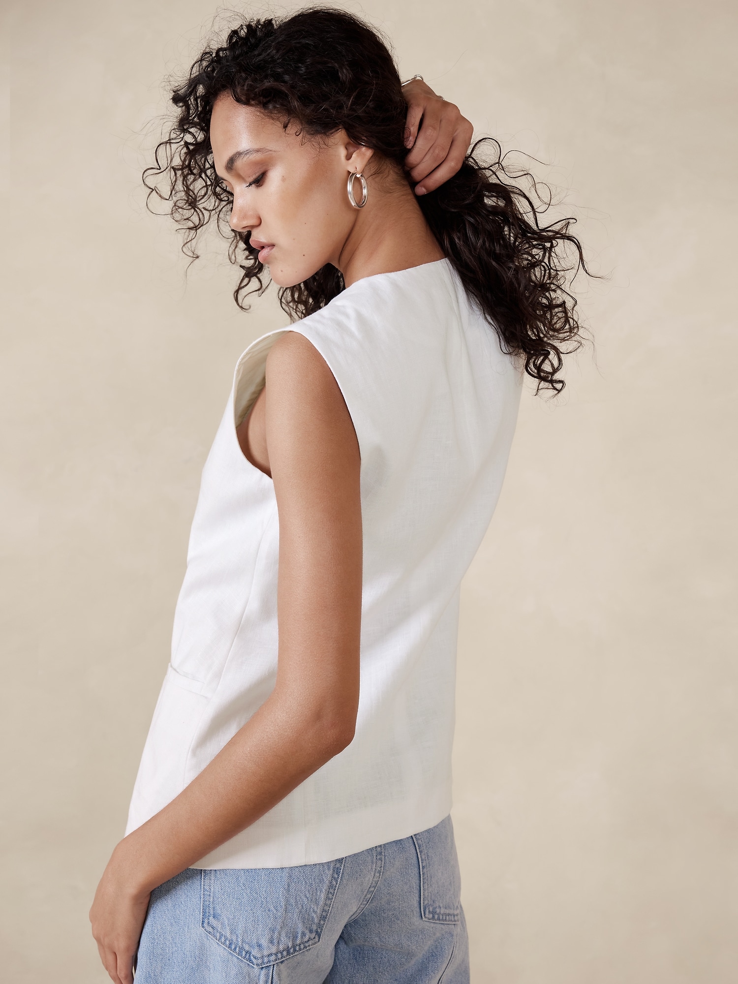 Lina Linen Vest