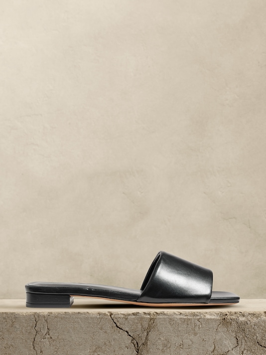 Lucca Leather Slide Sandal