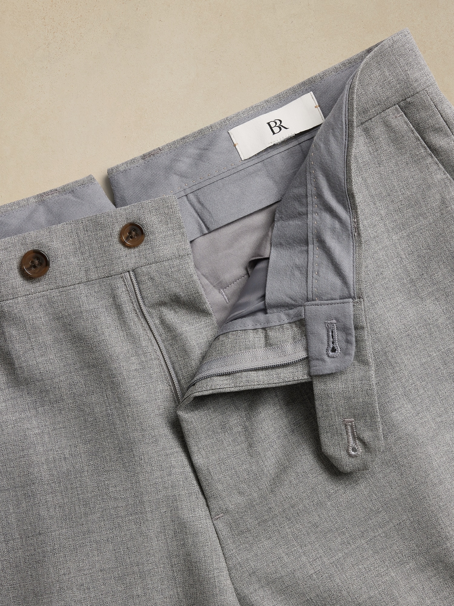 Pantalon de complet en tissu italien exclusif Rustico