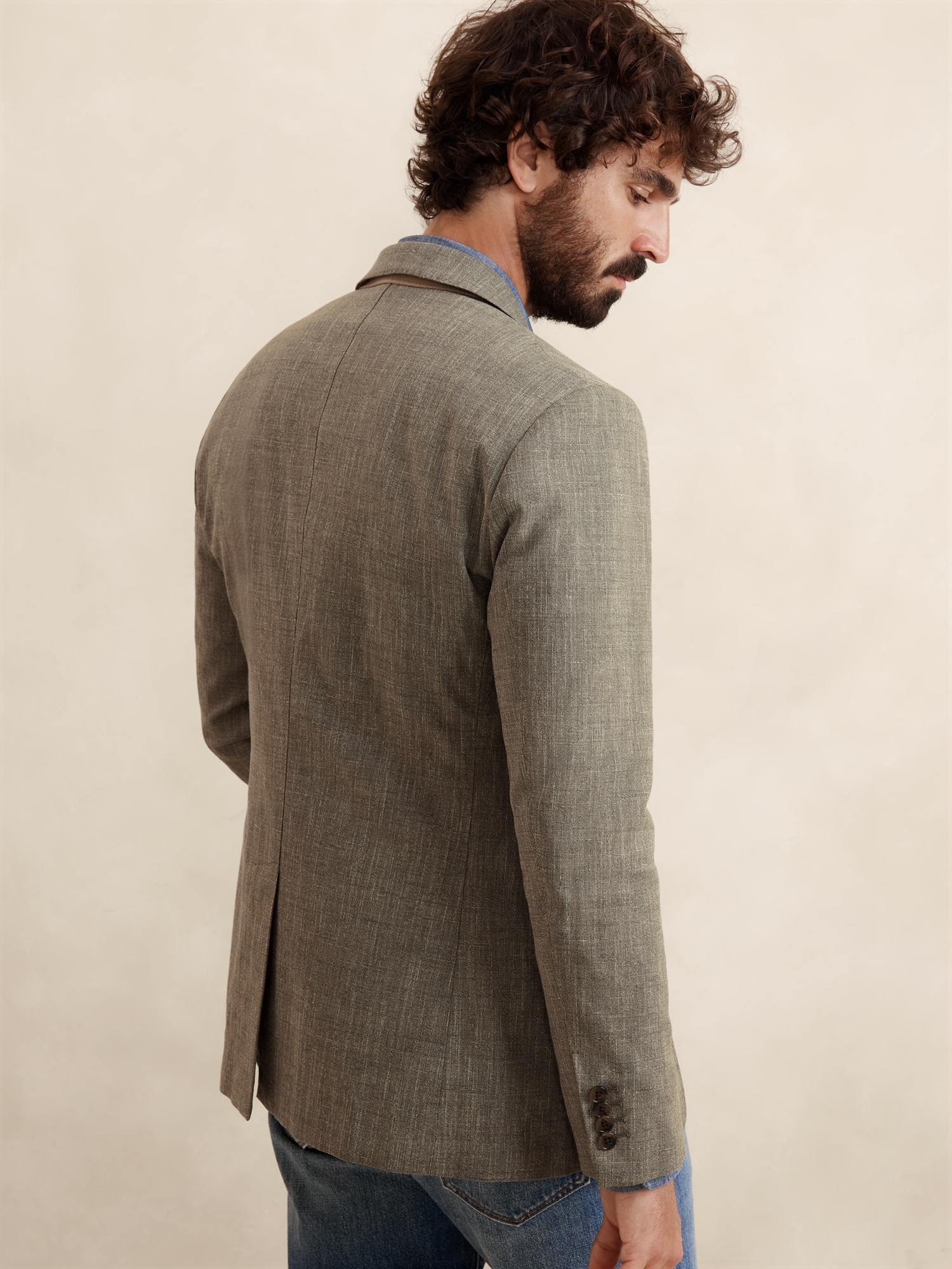 Italian Stretch-Cotton Suit Jacket