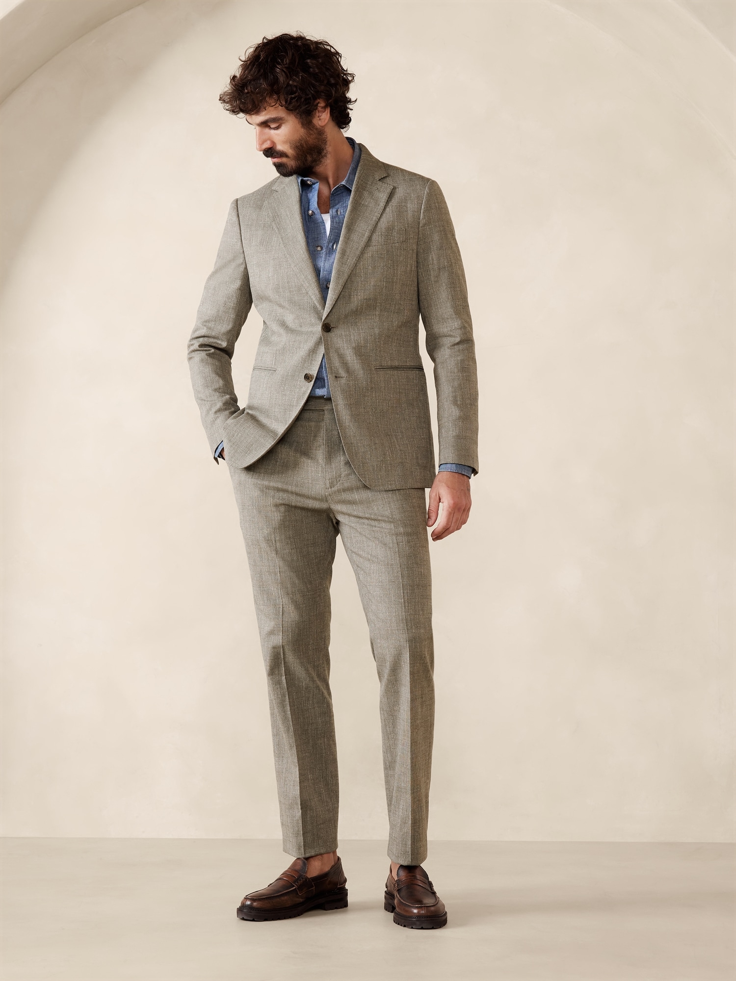 Italian Stretch-Cotton Suit Jacket