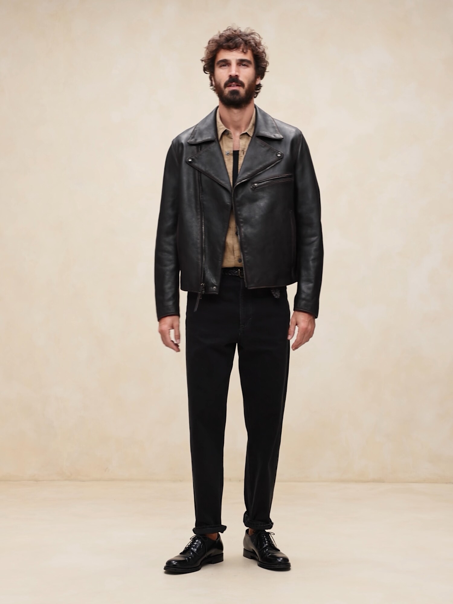 Leather Biker Jacket | Banana Republic