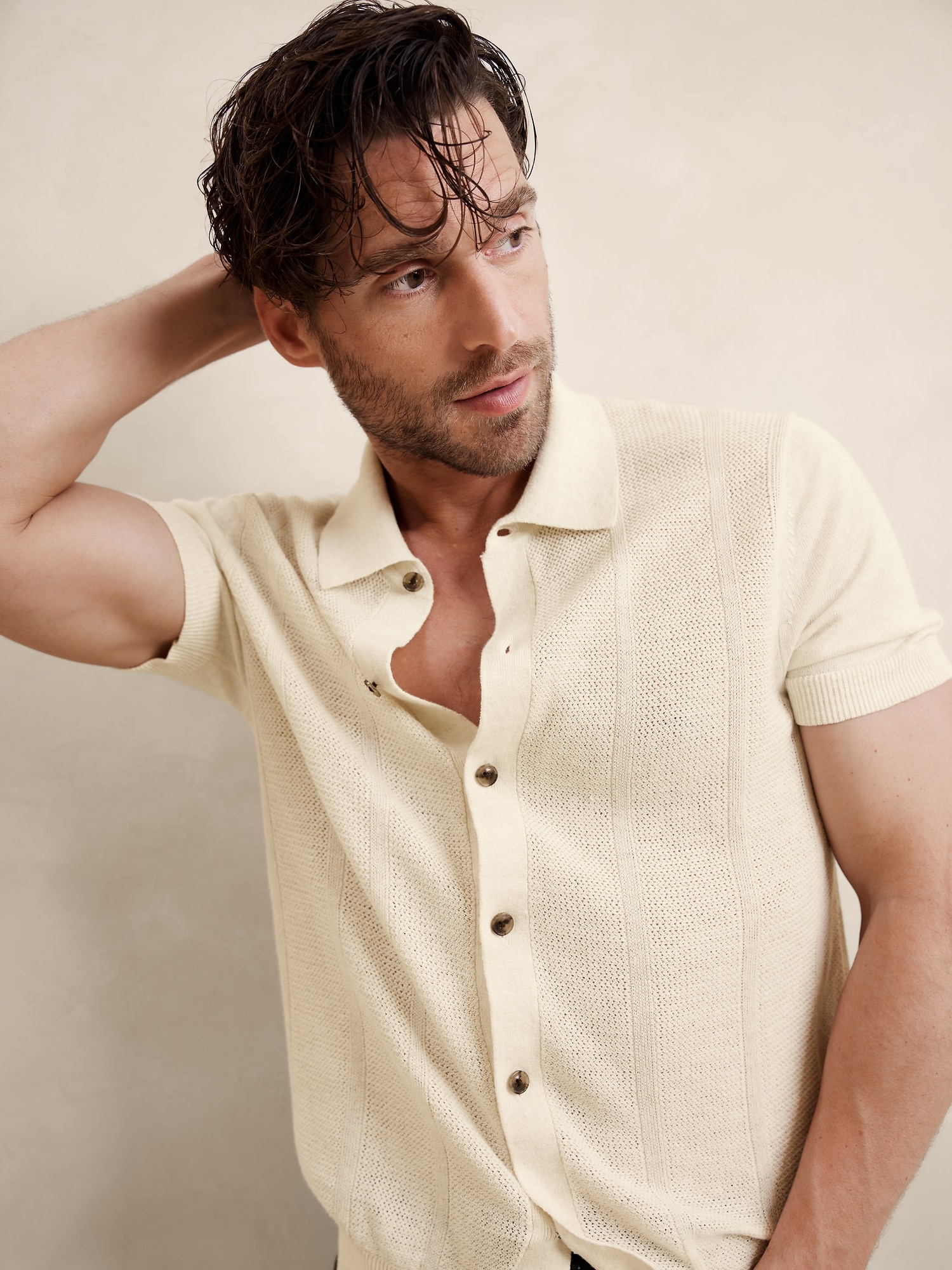 Giorgio Linen-Cotton Resort Shirt