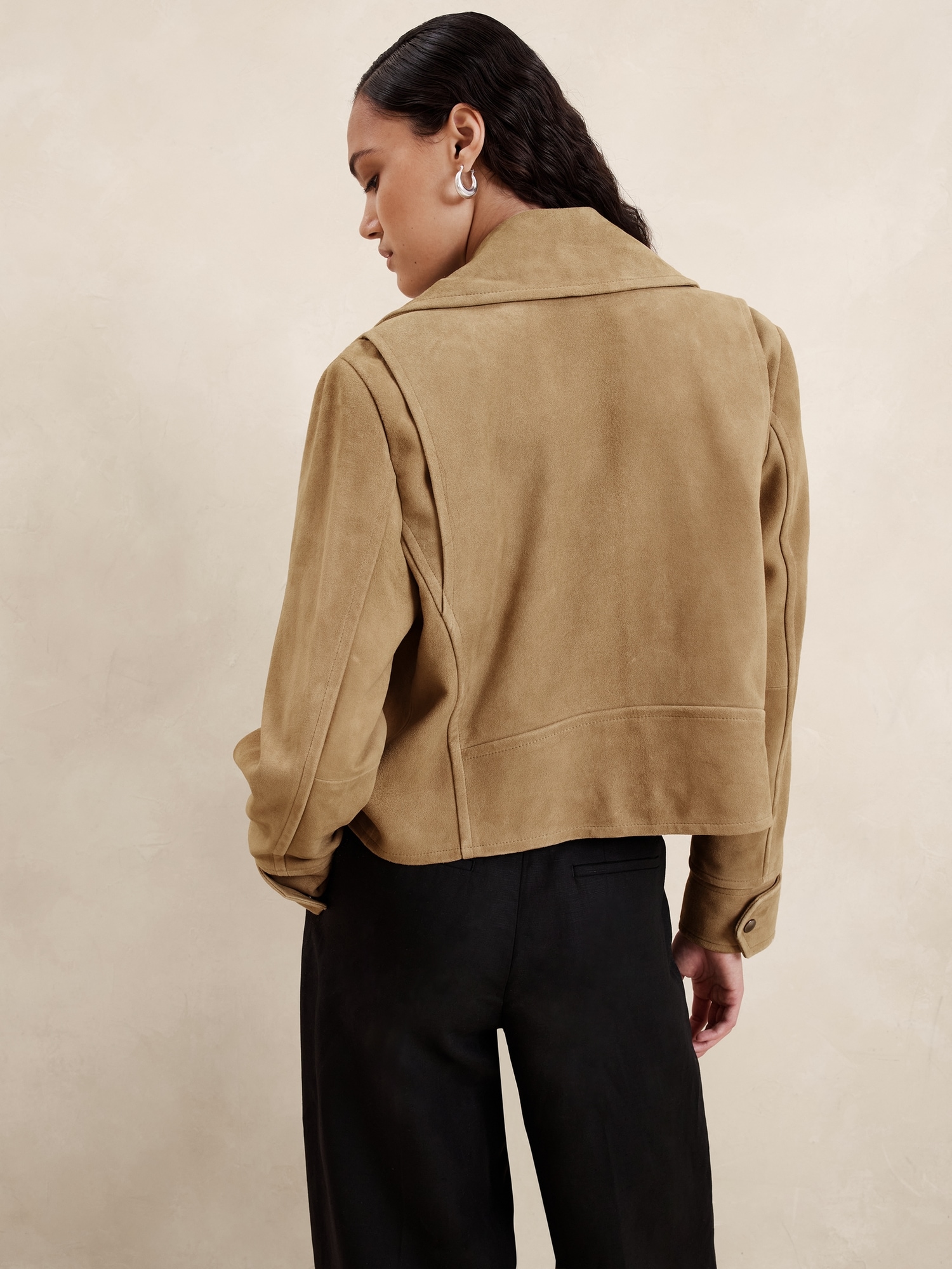 Enola Suede Moto Jacket