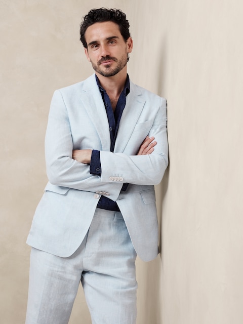 VESTE DE COMPLET EN LIN EUROPÉEN CORCORAN