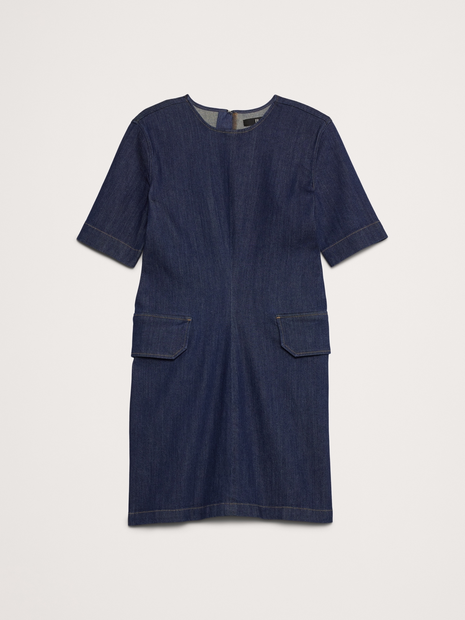 Robe courte utilitaire en denim