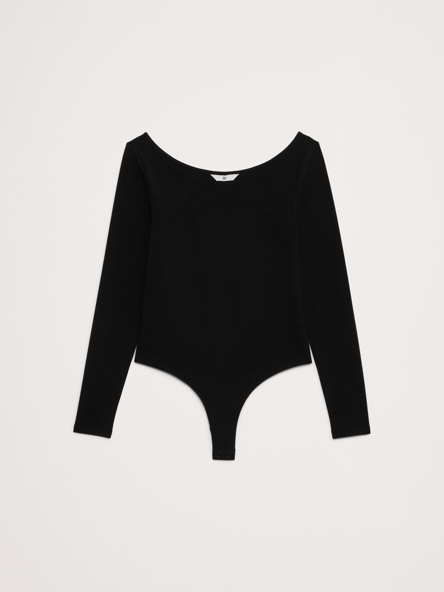 Refined Scoop-Neck Thong Bodysuit