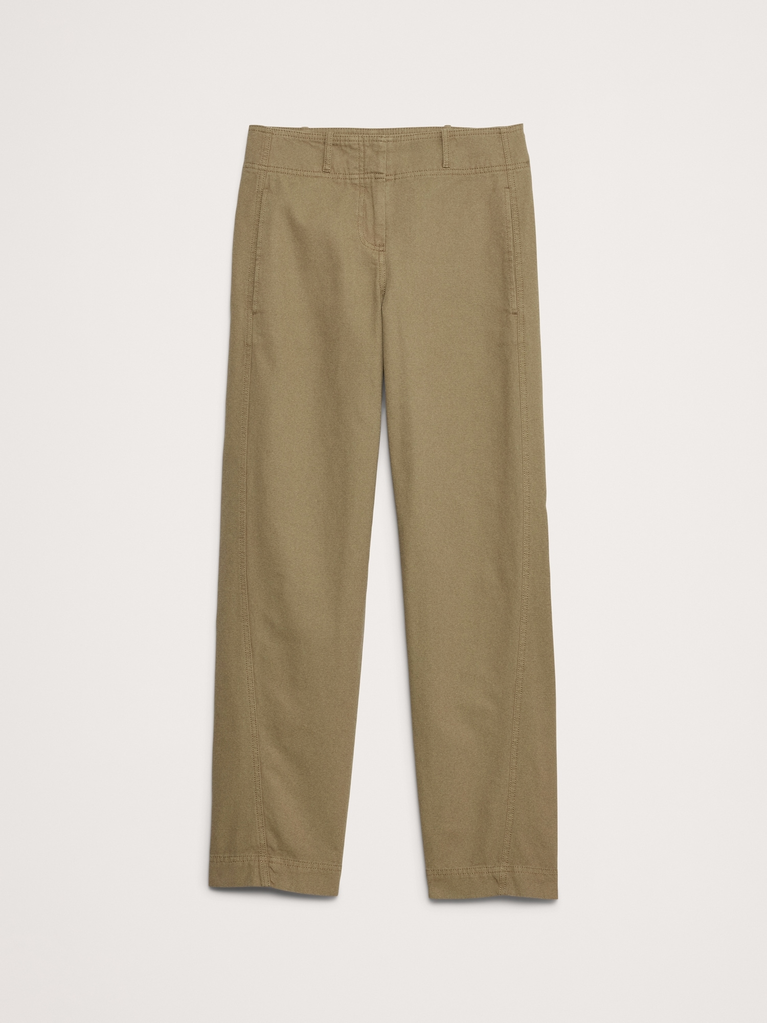 Pantalon utilitaire à coupe baril, taille basse moyenne