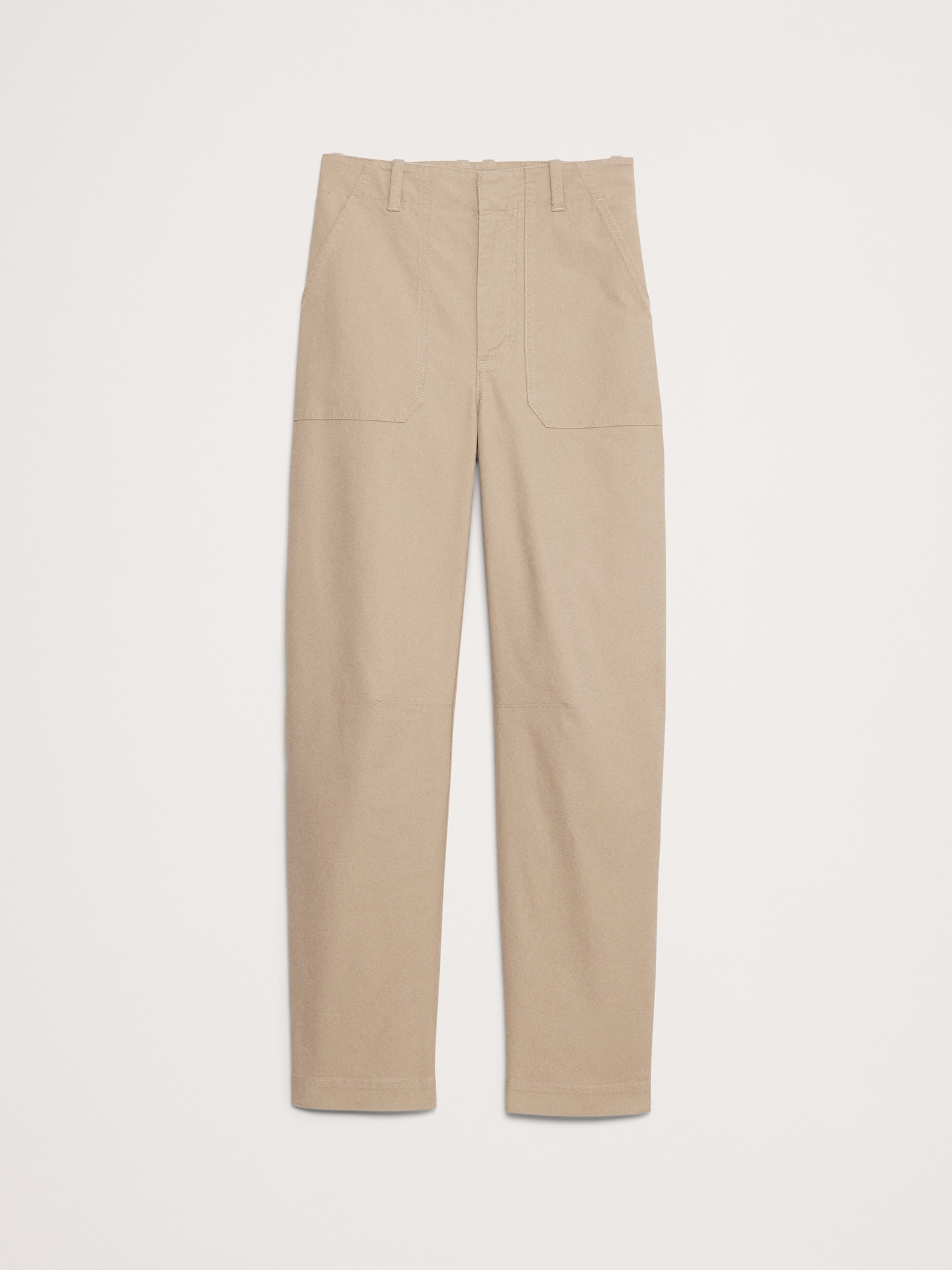 High-Rise Barrel Utility Chino