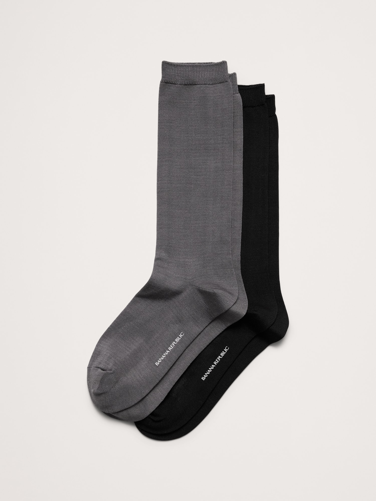 Silk-Blend Trouser Sock 2-Pack