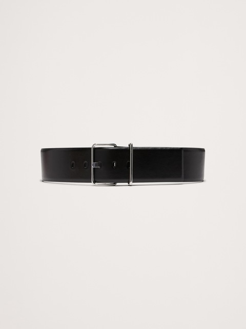 CEINTURE EN CUIR À BOUCLE CARRÉE