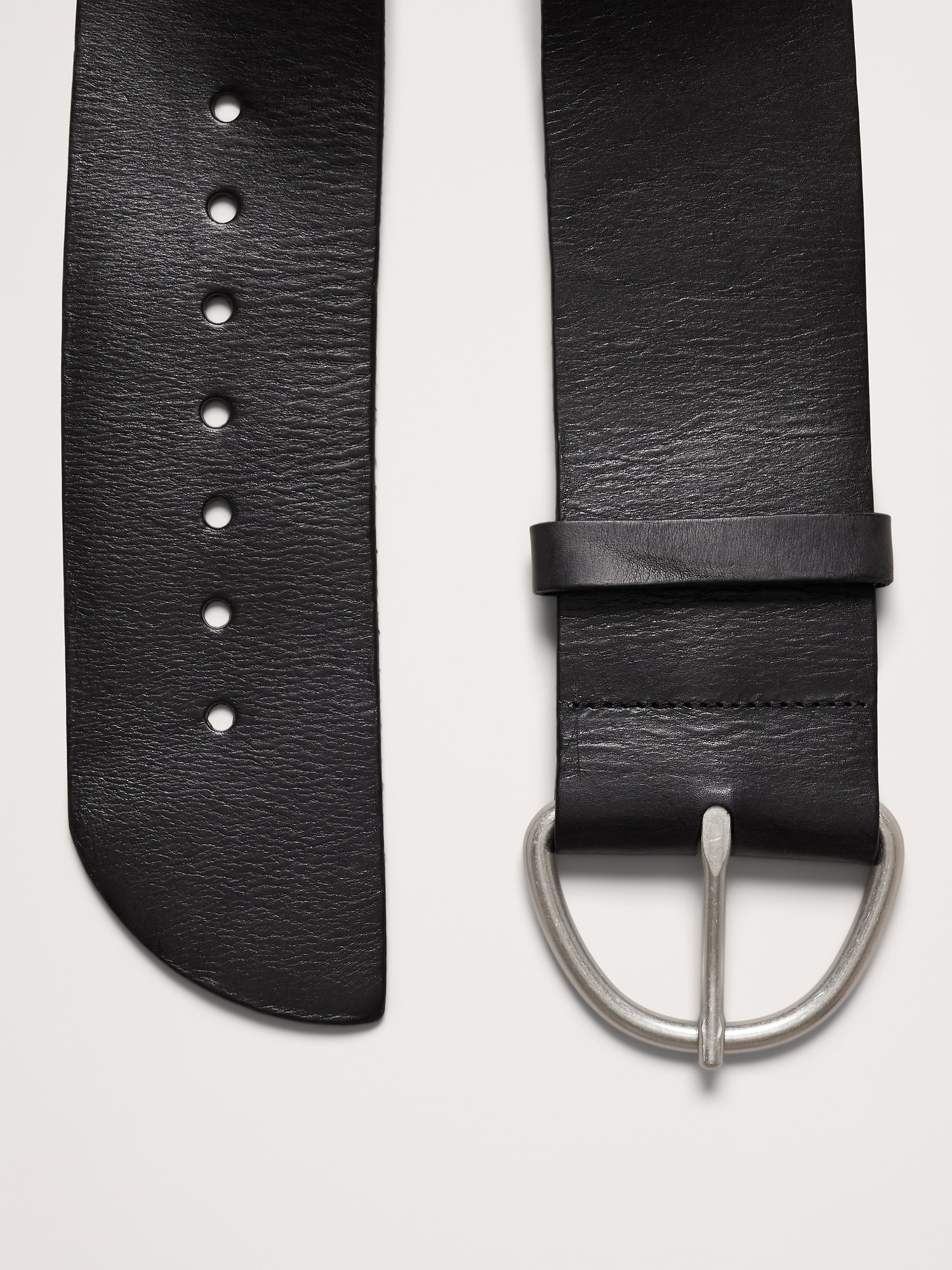 Wide Leather Waist Belt