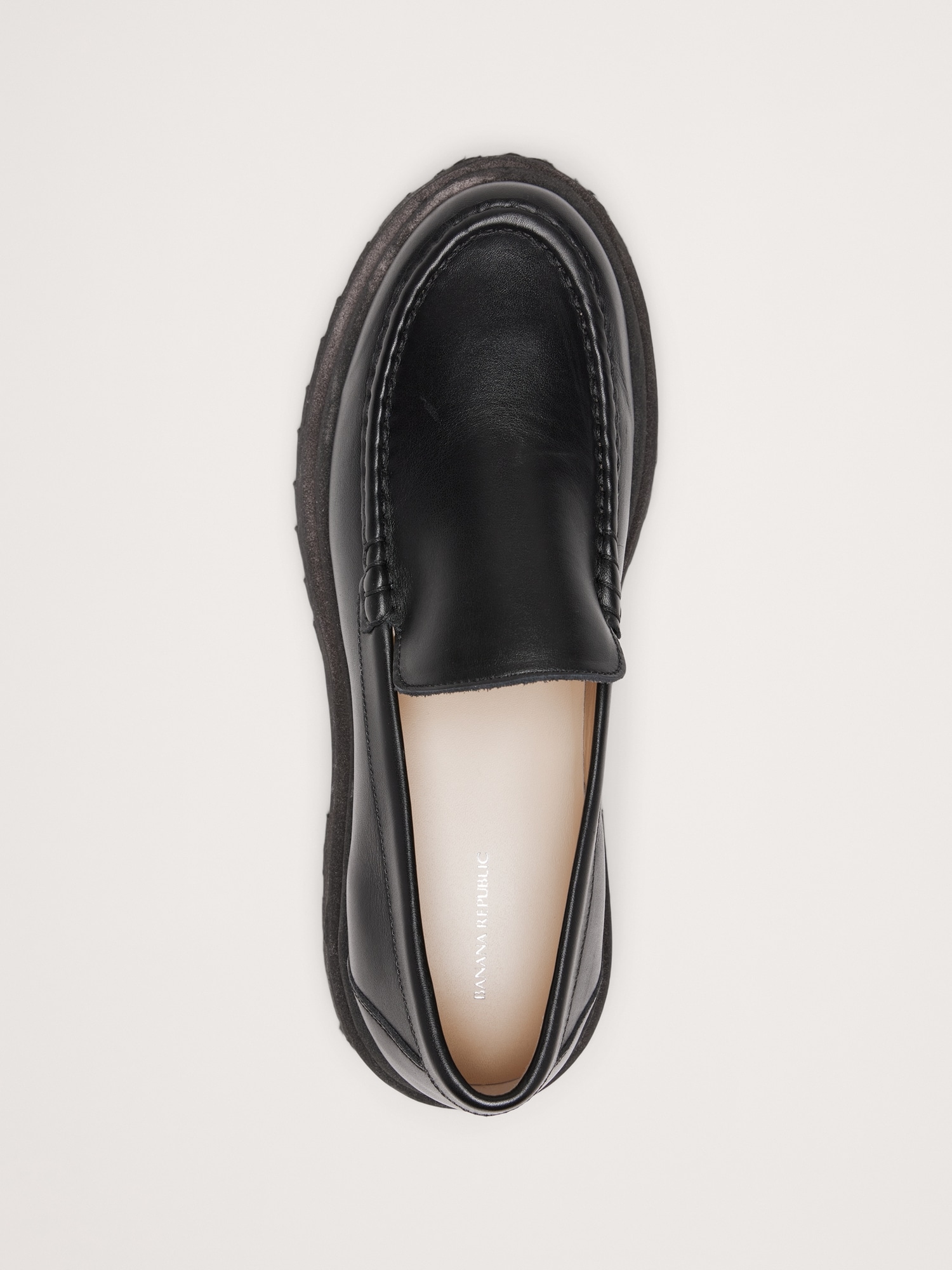 Italian Leather Lug-Sole Loafer