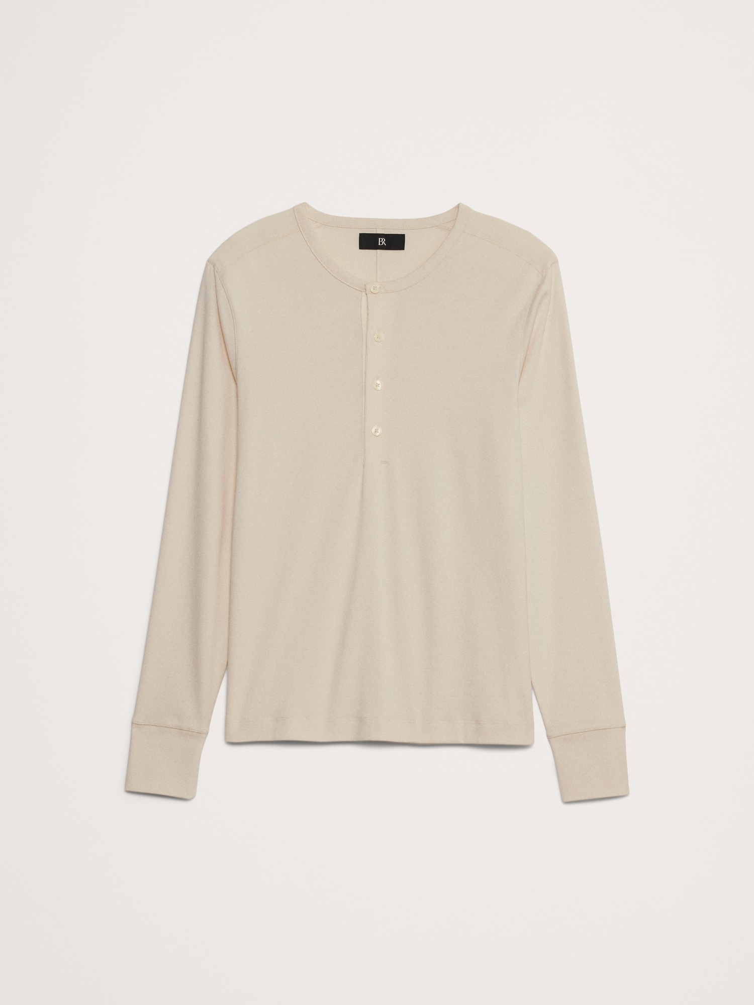 T-shirt henley en coton