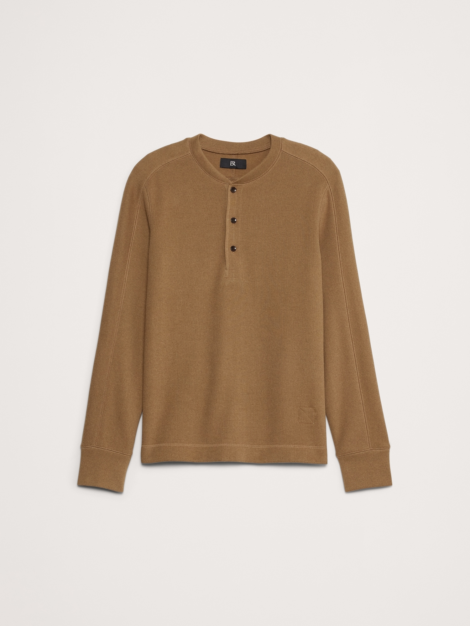 Double-Knit Henley T-Shirt