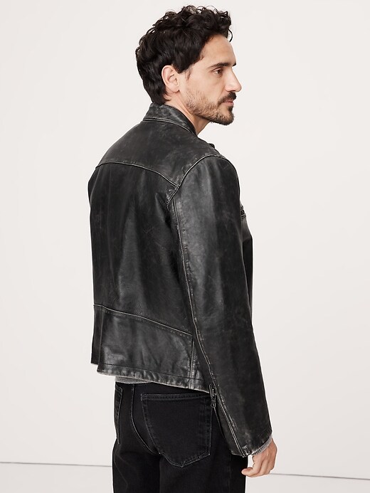 Leather Biker Jacket | Banana Republic