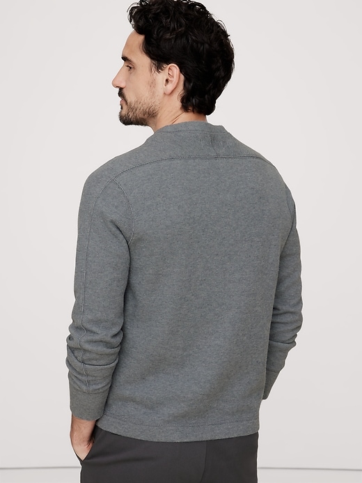 BANANA REPUBLIC グレー ジャンパー M Double-Knit Sweatshirt | Banana Republic