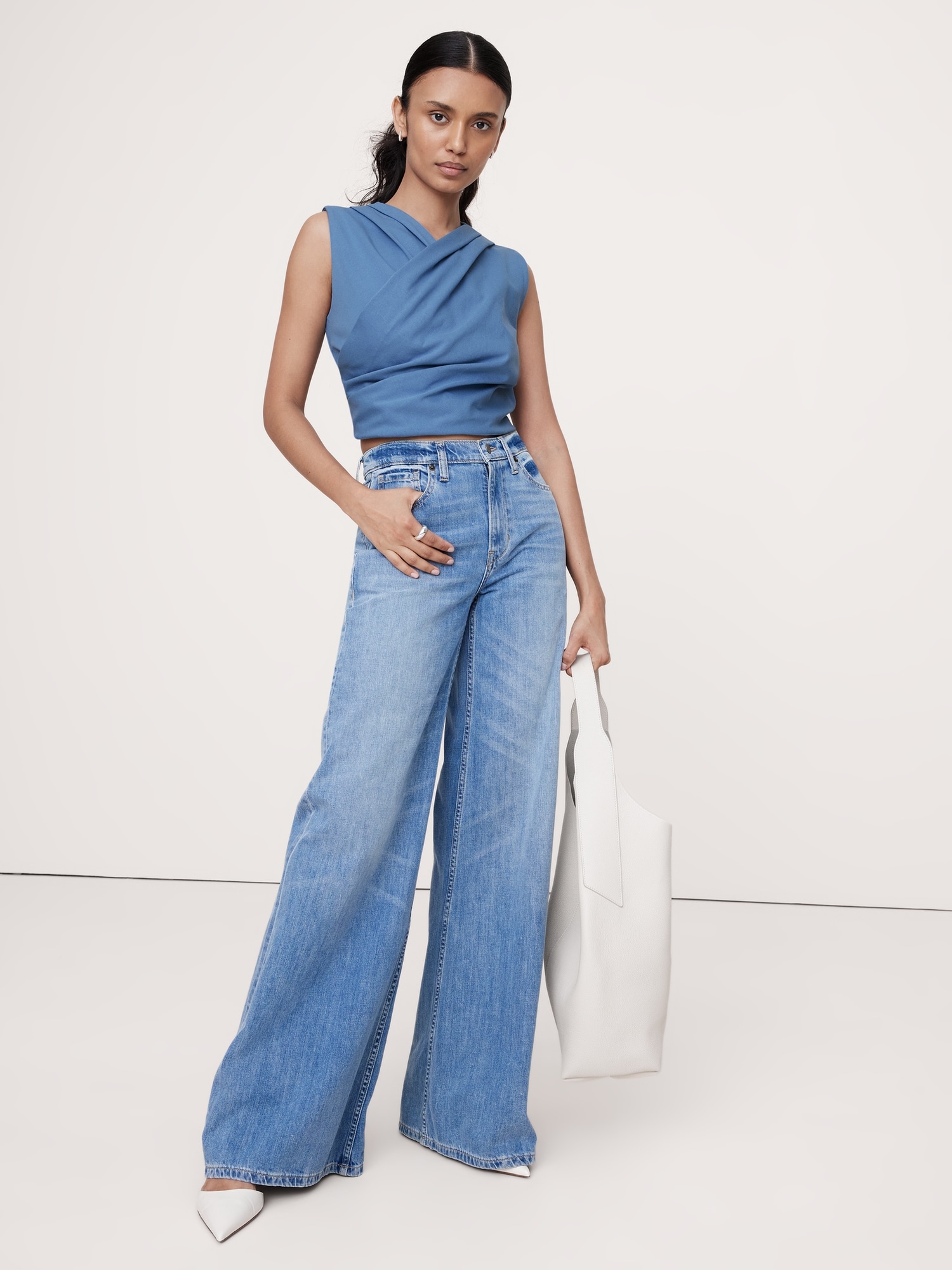 Cotton Wrap Crop Top