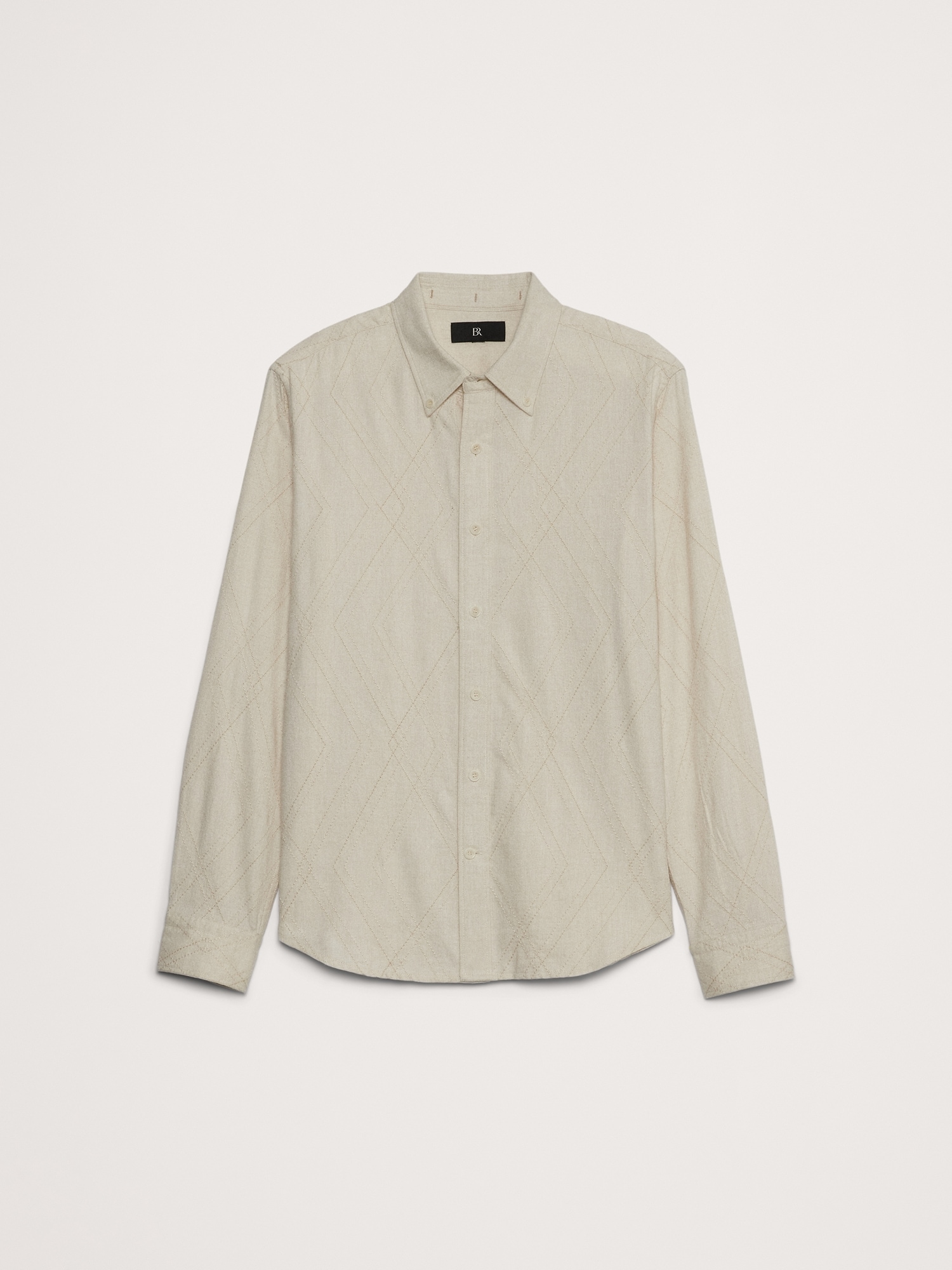 Chemise en flanelle brodée