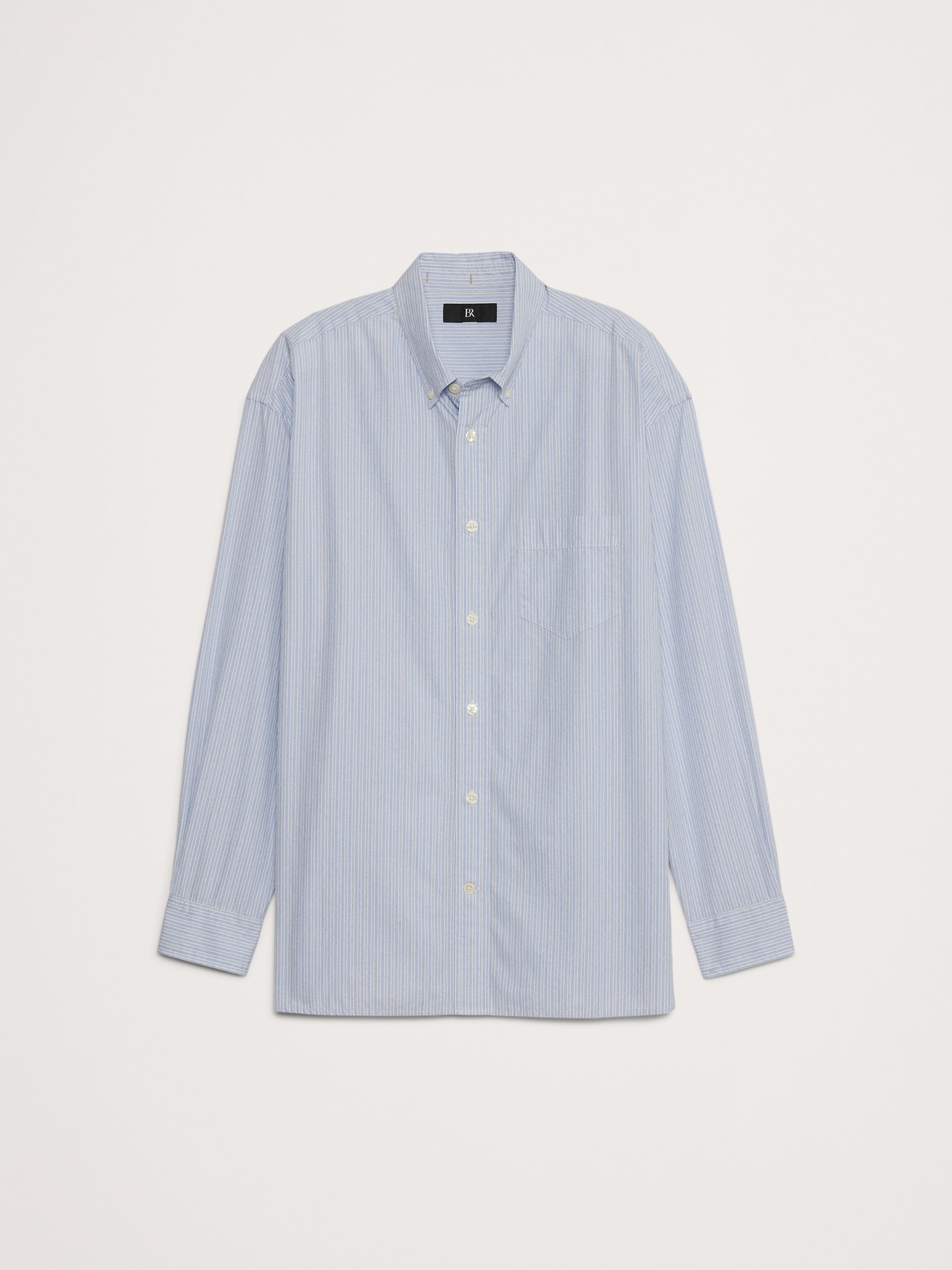 Oversized Washed Cotton Poplin Shirt