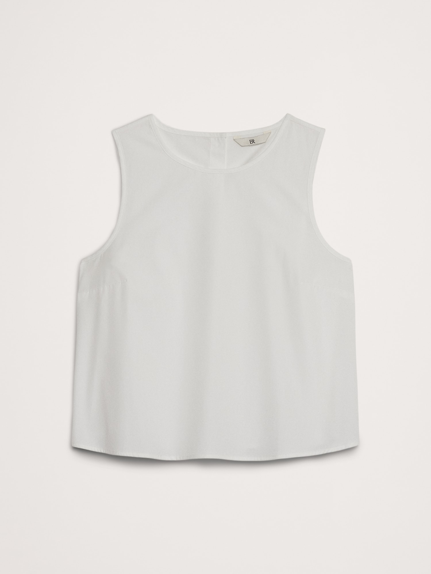 Camisole courte en popeline