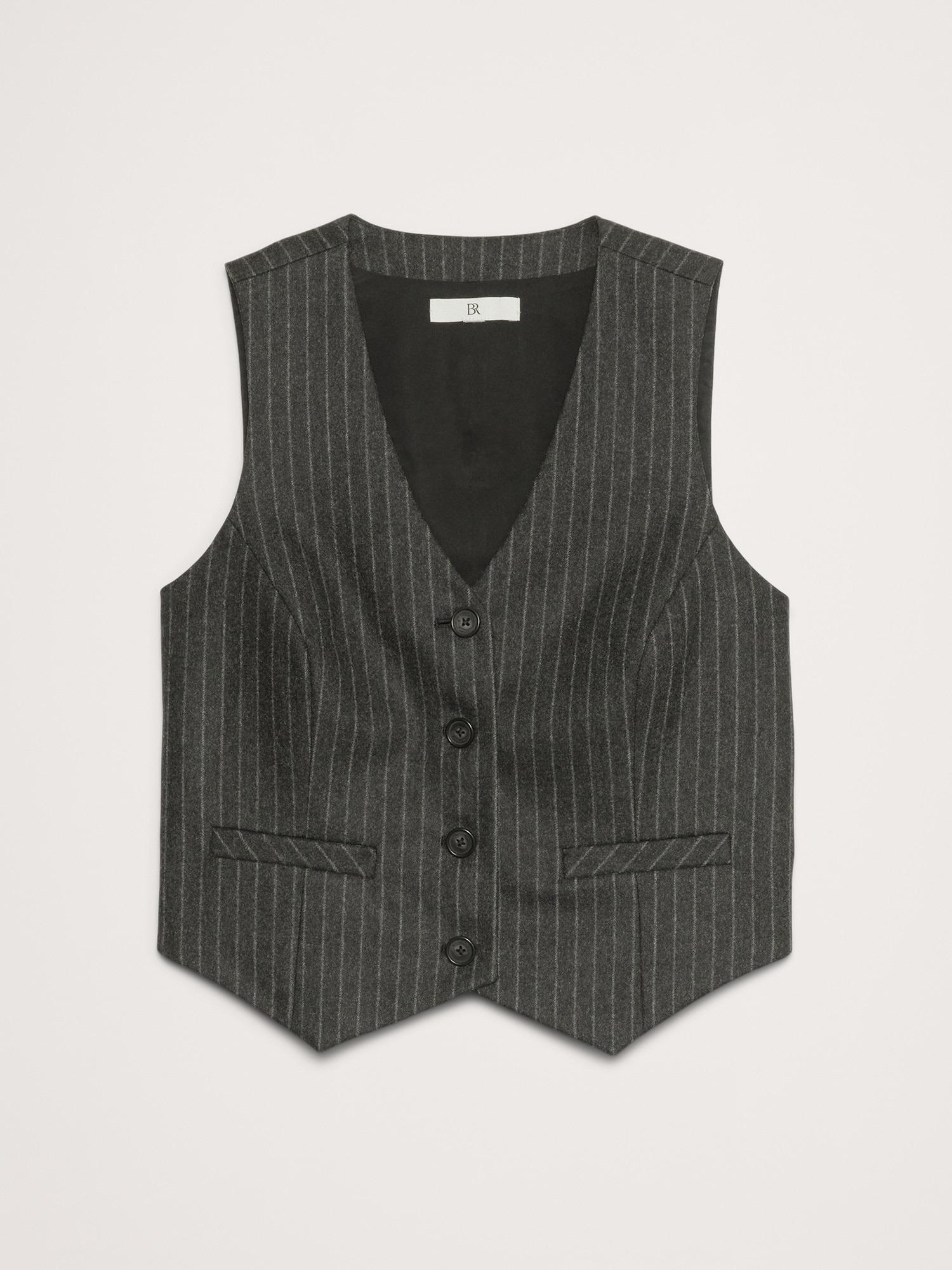 Pinstripe Flannel Vest