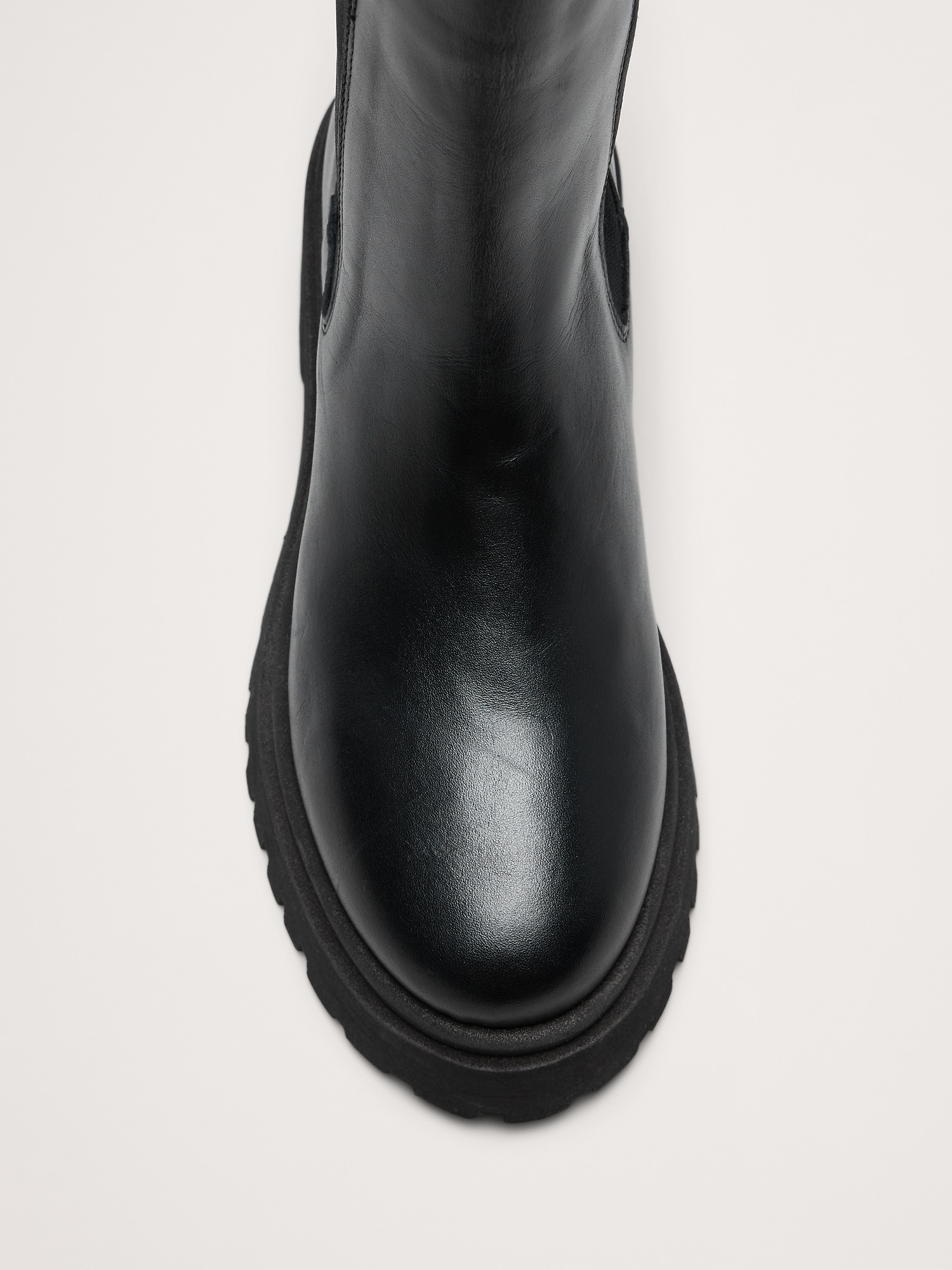 Italian Leather Tall Chelsea Boot