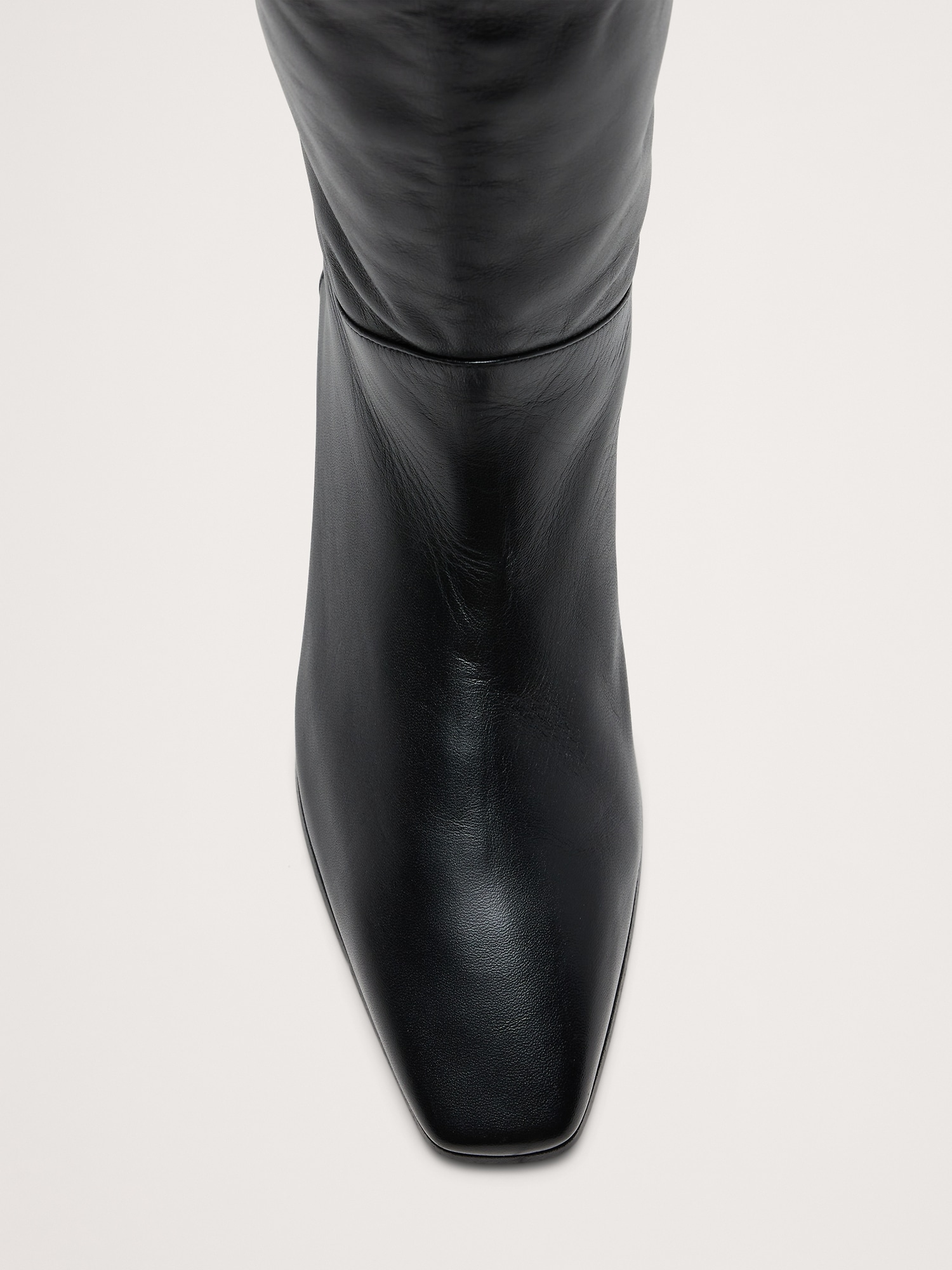 Italian Leather Knee-High Boot