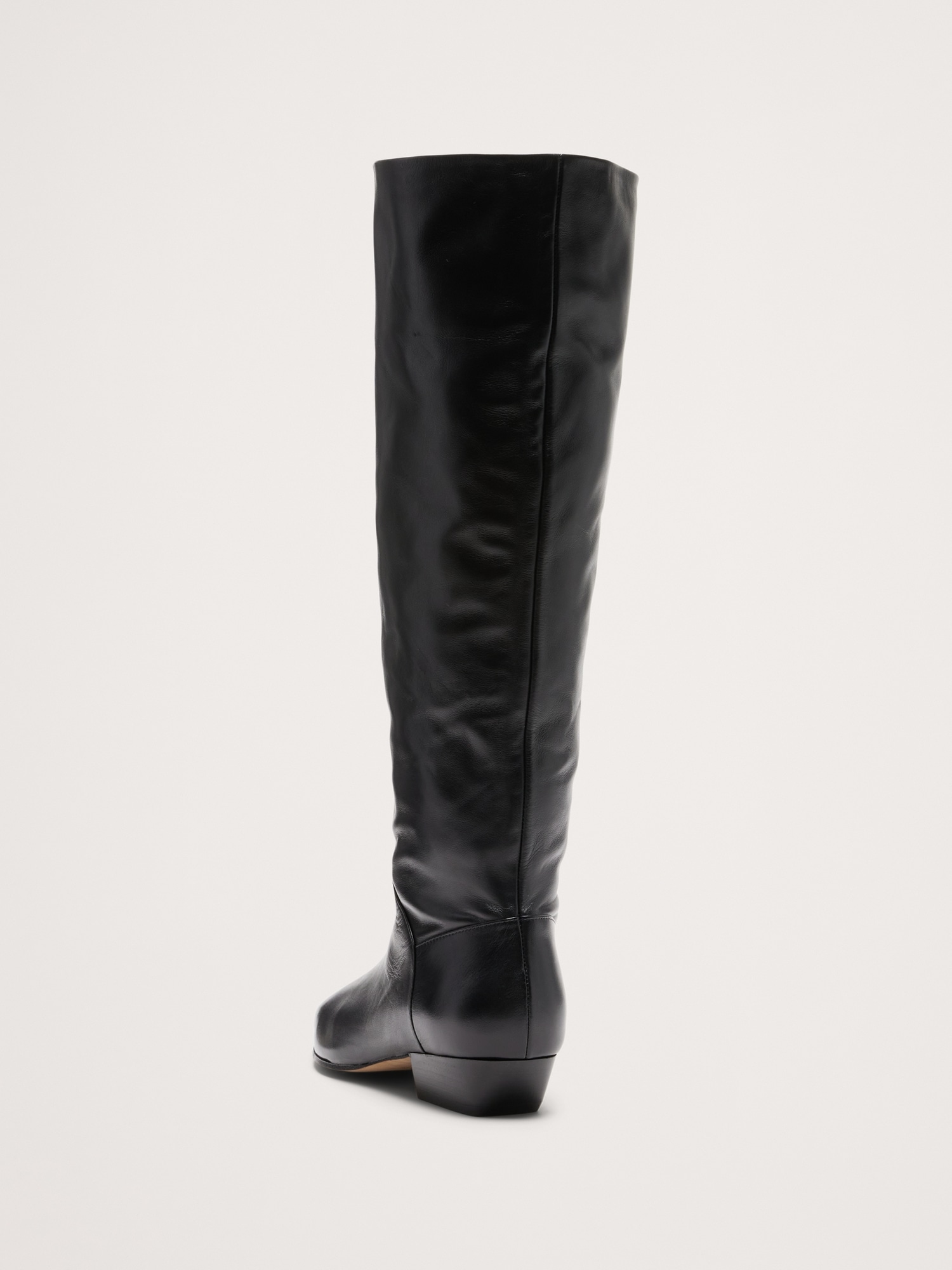 Italian Leather Knee-High Boot