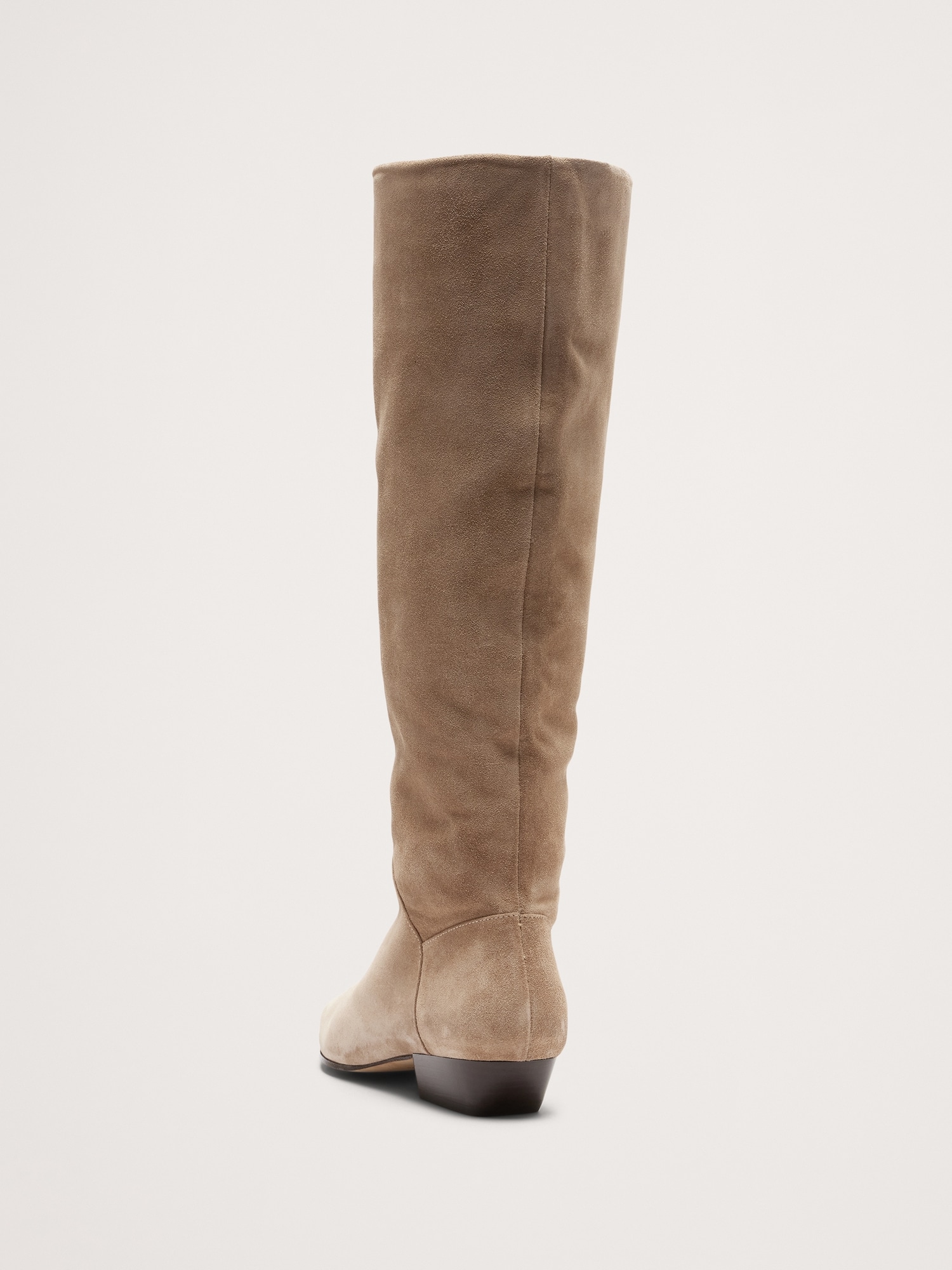 Italian Suede Knee-High Boot