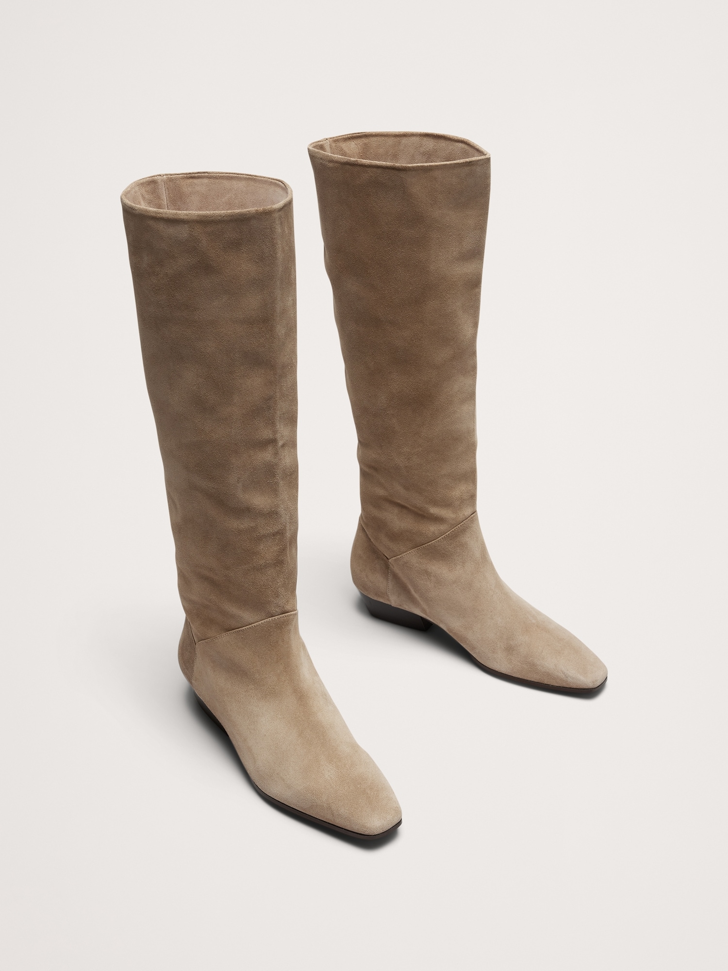 Italian Suede Knee-High Boot