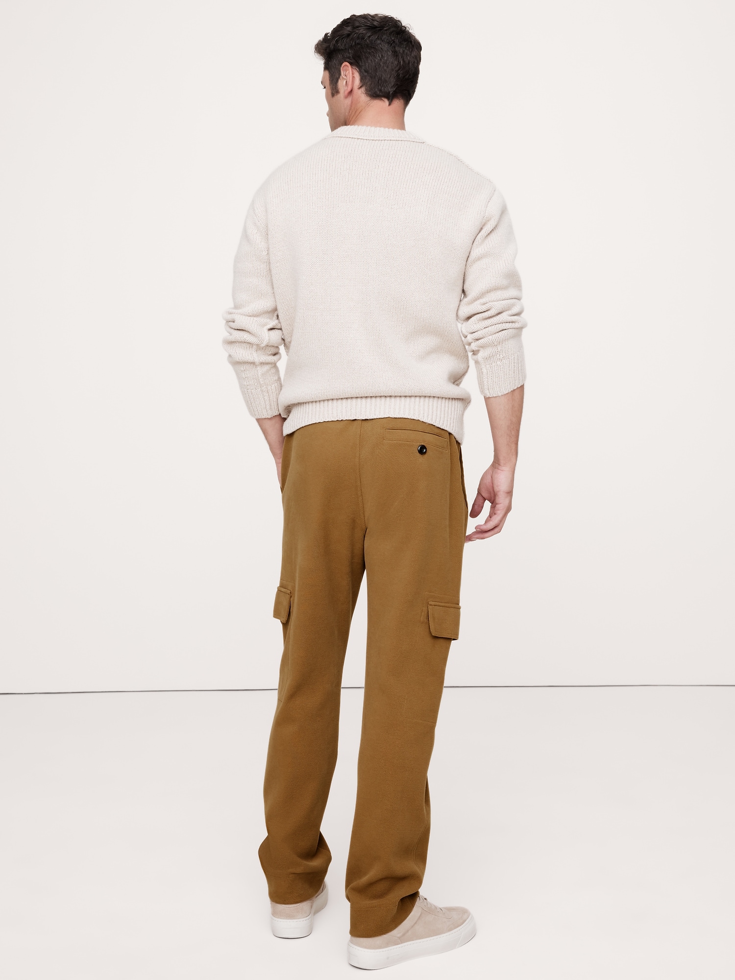 Pantalon de jogging cargo en tricot point de Rome