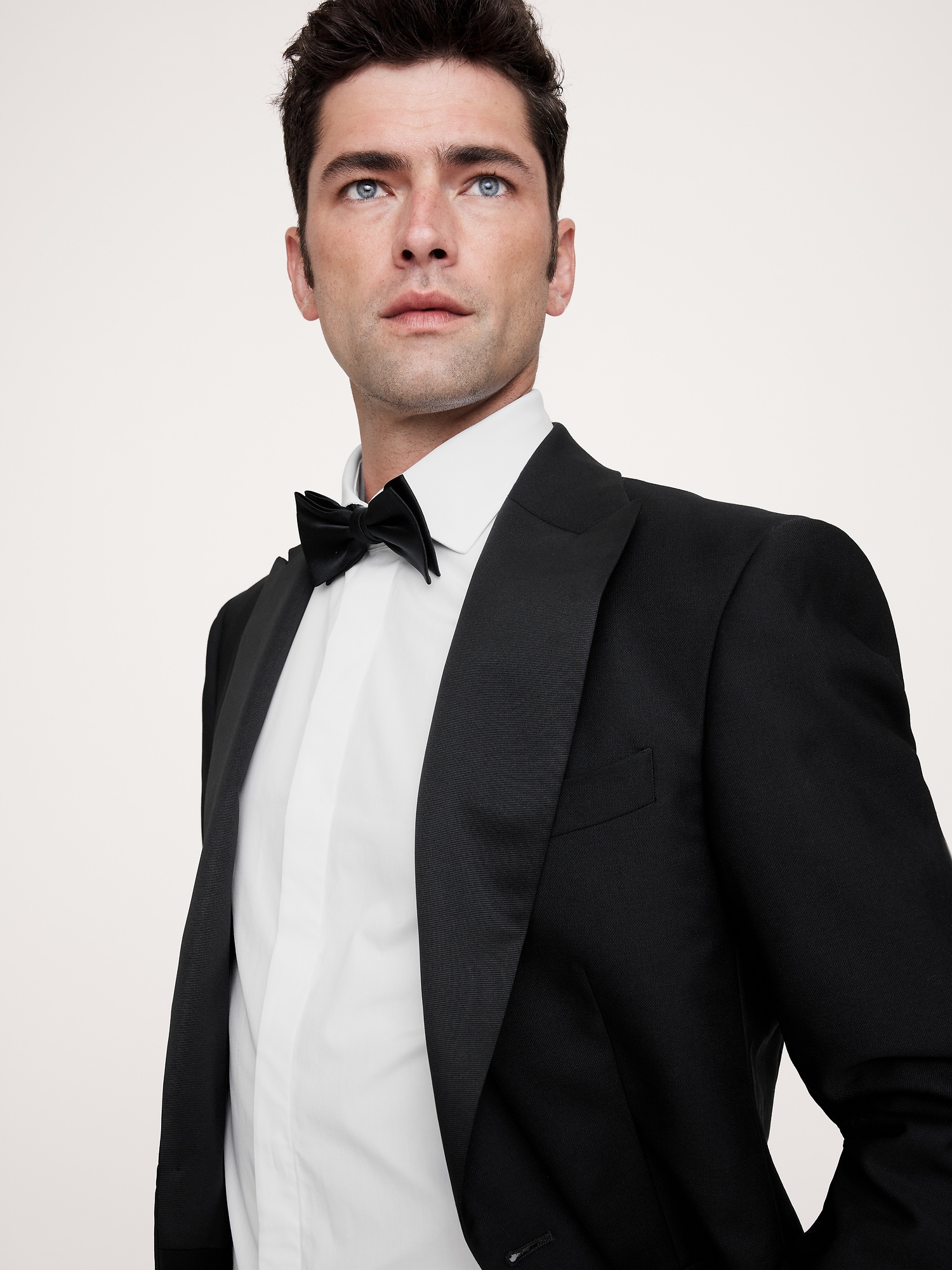 Slim Poplin Tuxedo Shirt