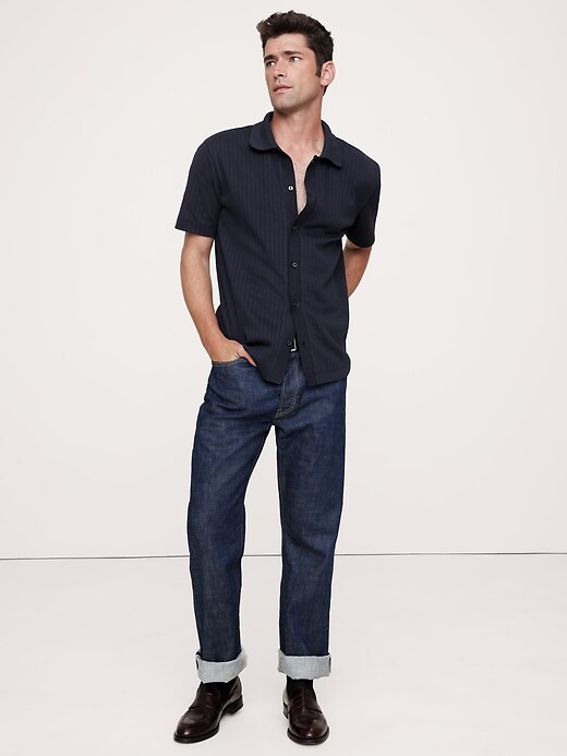 【こうすけ】 BANANA REPUBLIC Ribbed Modal-Cotton Resort Shirt | Banana Republic