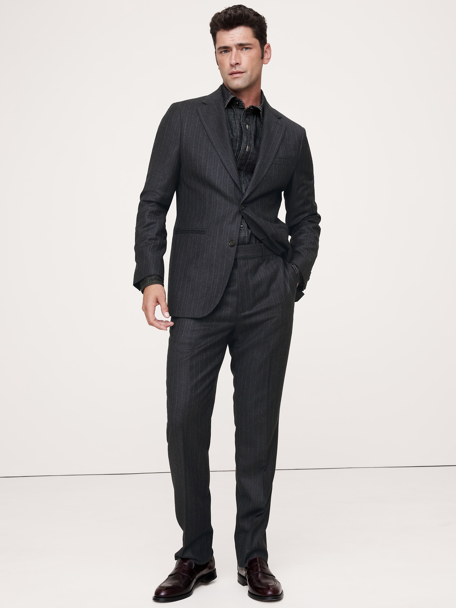 Signature Italian Wool Flannel Suit Jacket