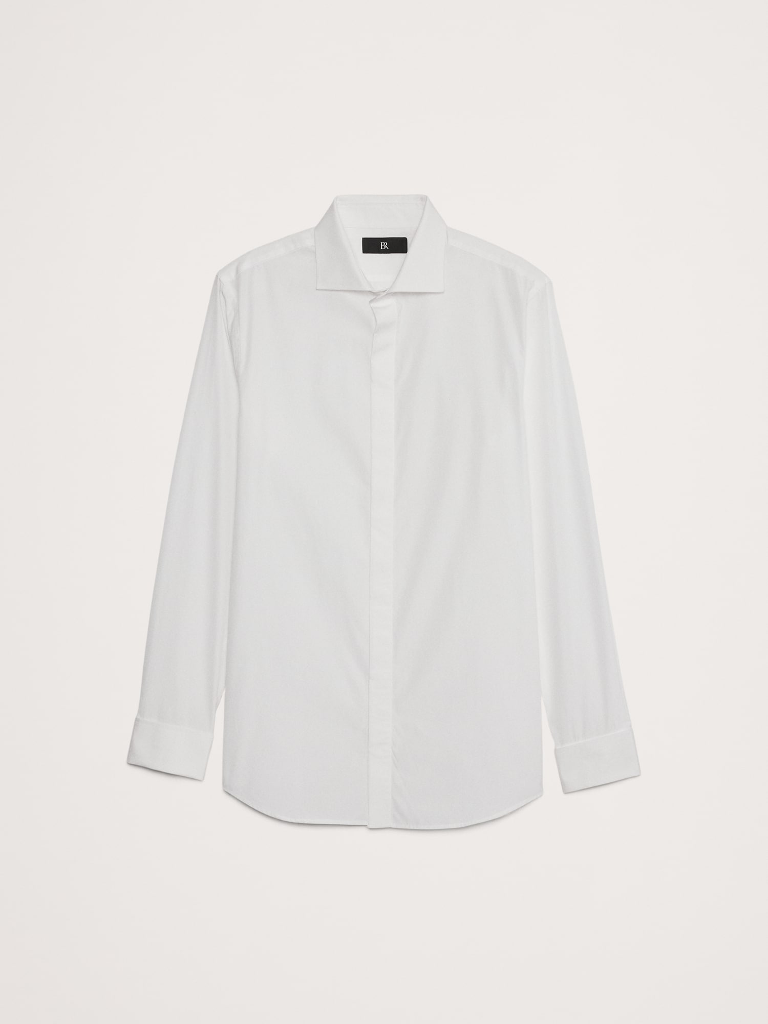 Slim Poplin Tuxedo Shirt