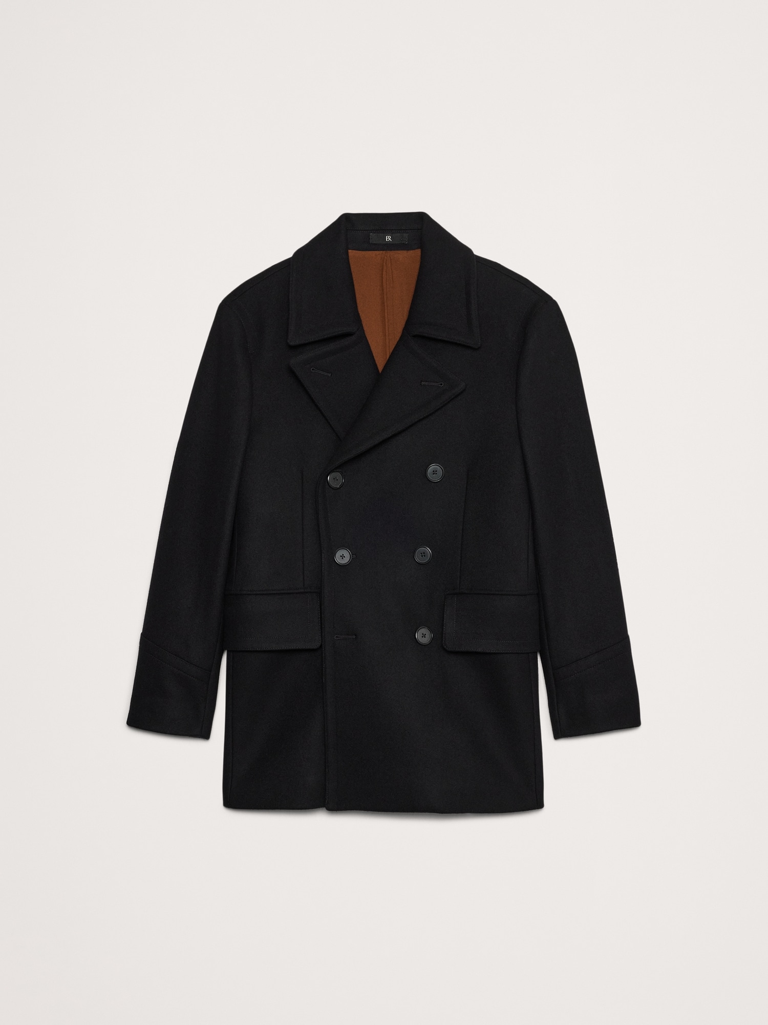 Italian melton peacoat best sale