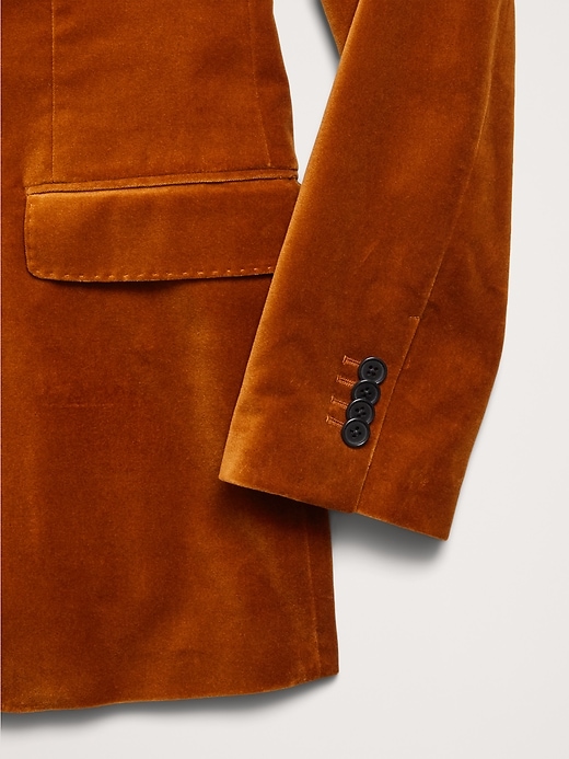 Cotton Velvet Blazer | Banana Republic