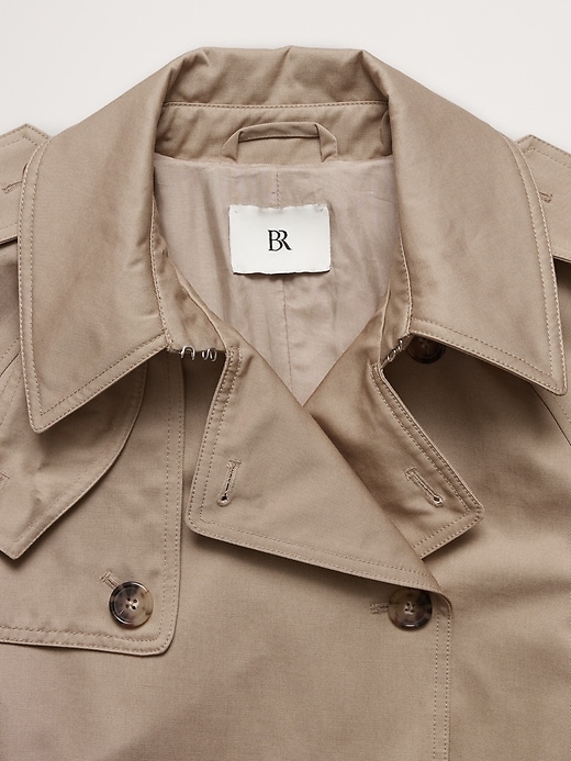 Banana republic short trench coat hotsell