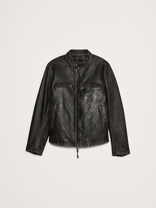 美品90S BANANA REPUBLIC LEATHER JACKET 黒XS Banana Republic Minimalist Leather Jacket | Square One