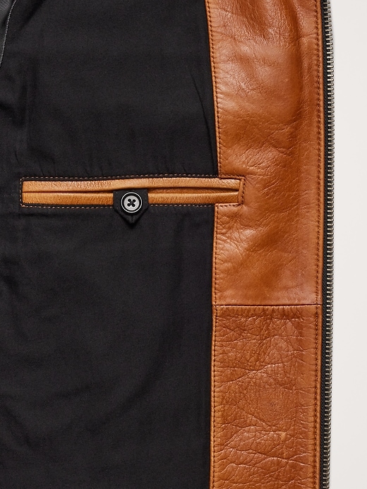 Leather Biker Jacket | Banana Republic