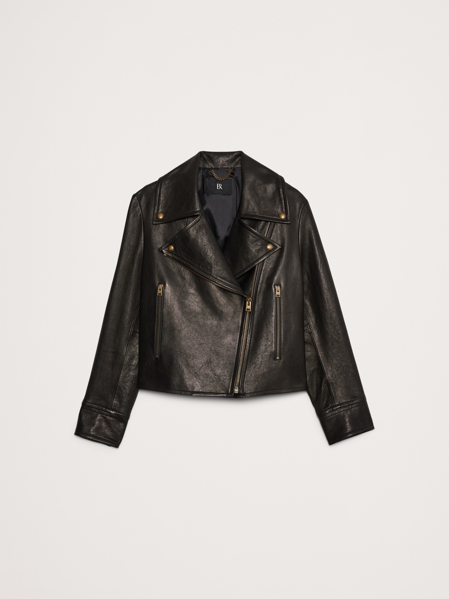 Enola Leather Moto Jacket