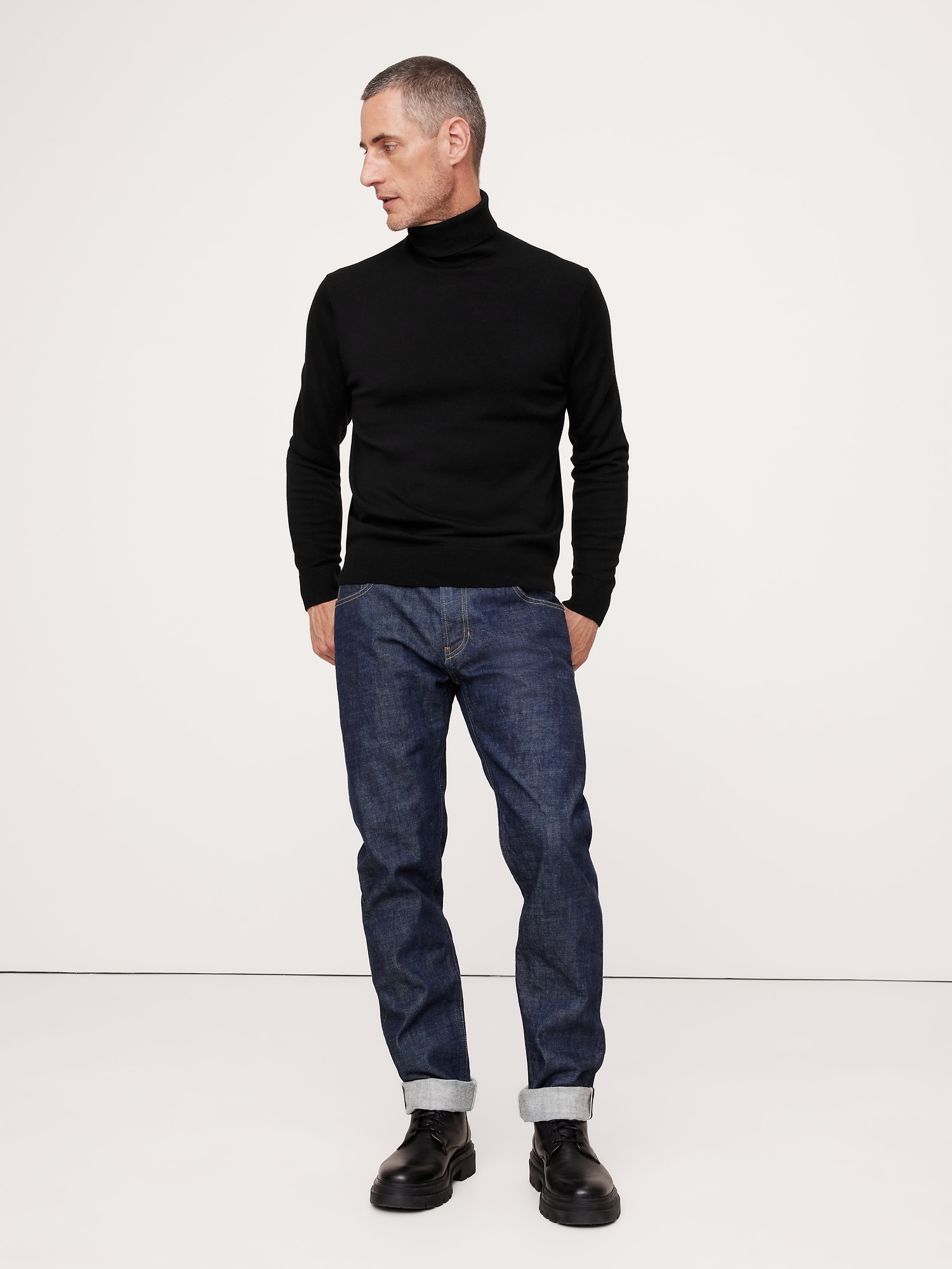 Italian Merino Turtleneck Sweater