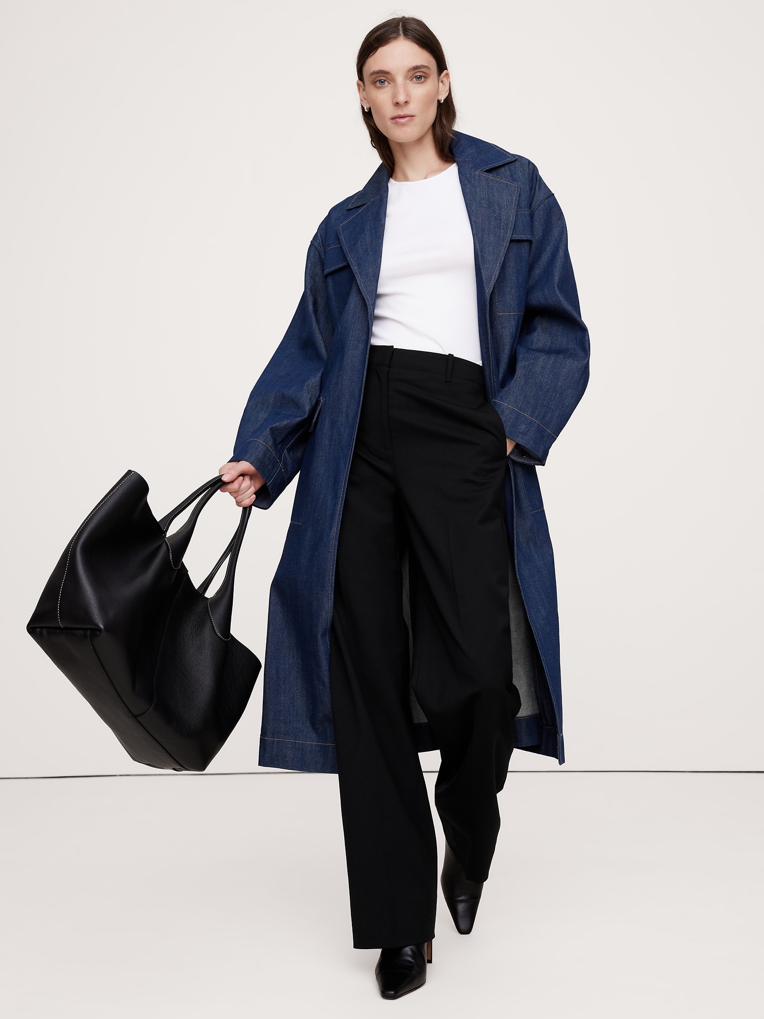 High-Rise Modern Straight Pant