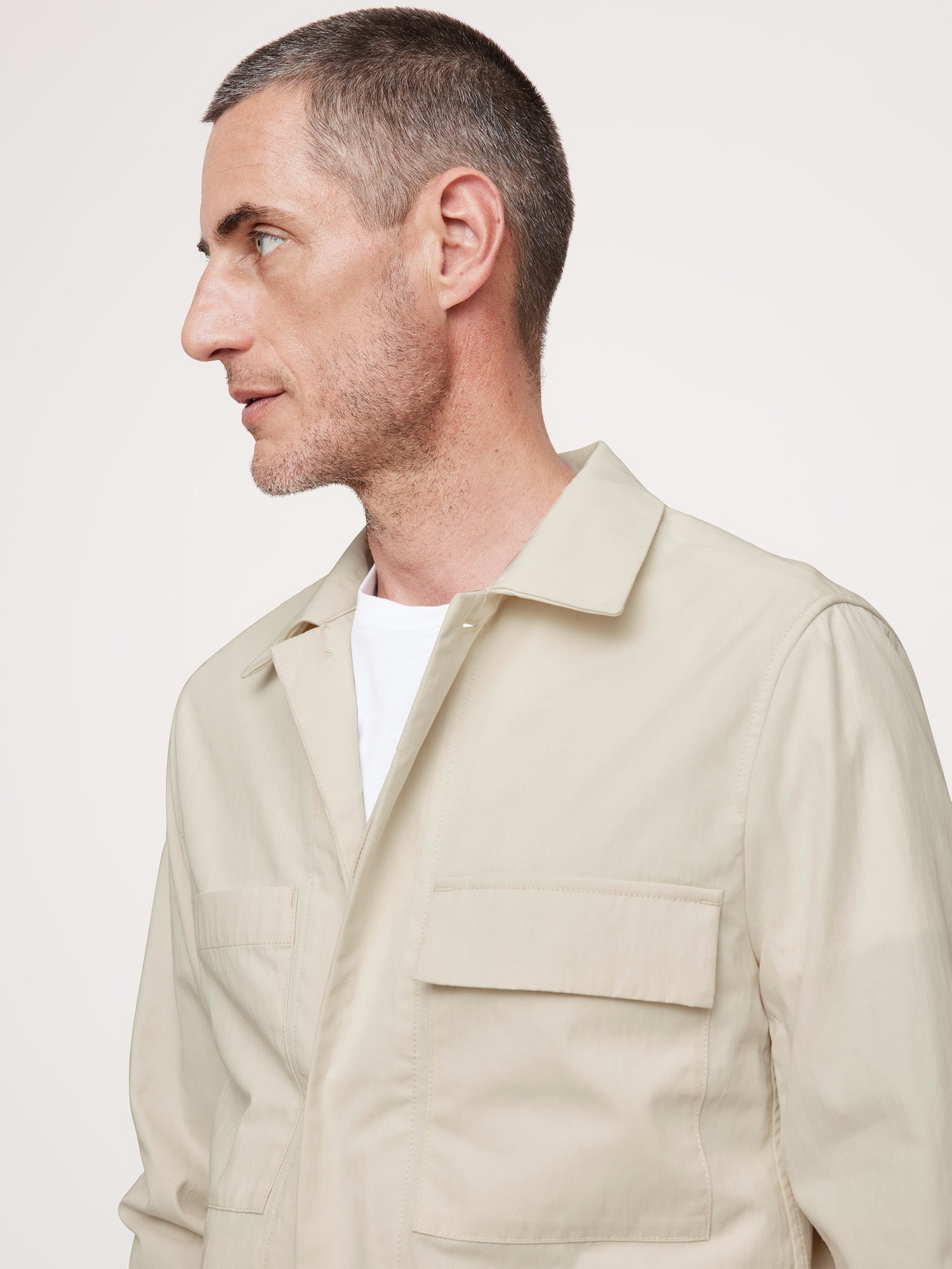 Water-Resistant Shirt Jacket