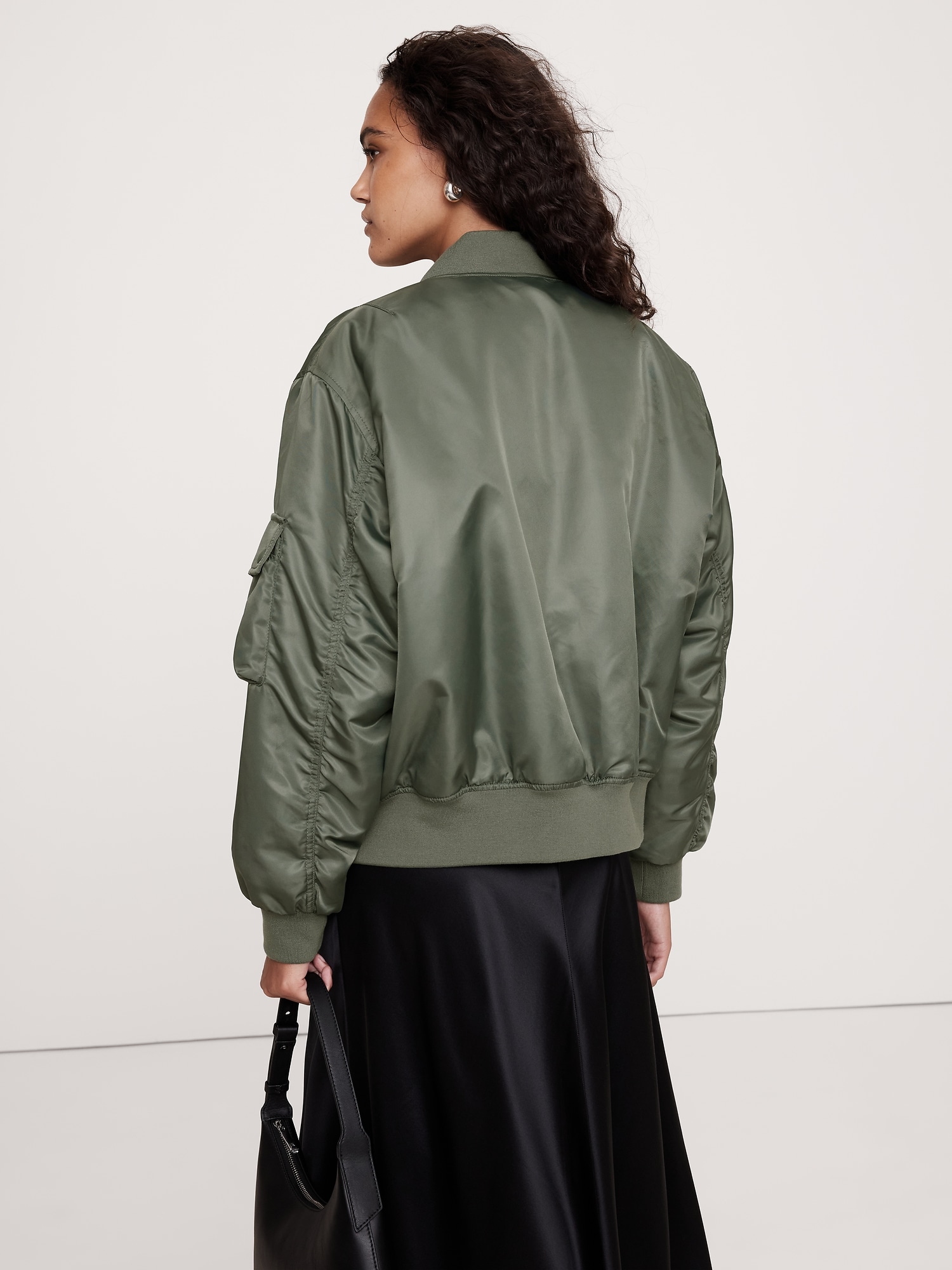 Blouson d’aviateur avec doublure en nylon